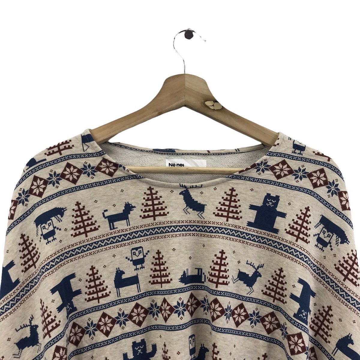 Issey Miyake NE-NET ISSEY MIYAKE Christmas Overprint Cardigan Sweatshirt Size US XXL / EU 58 / 5 - 2 Thumbnail