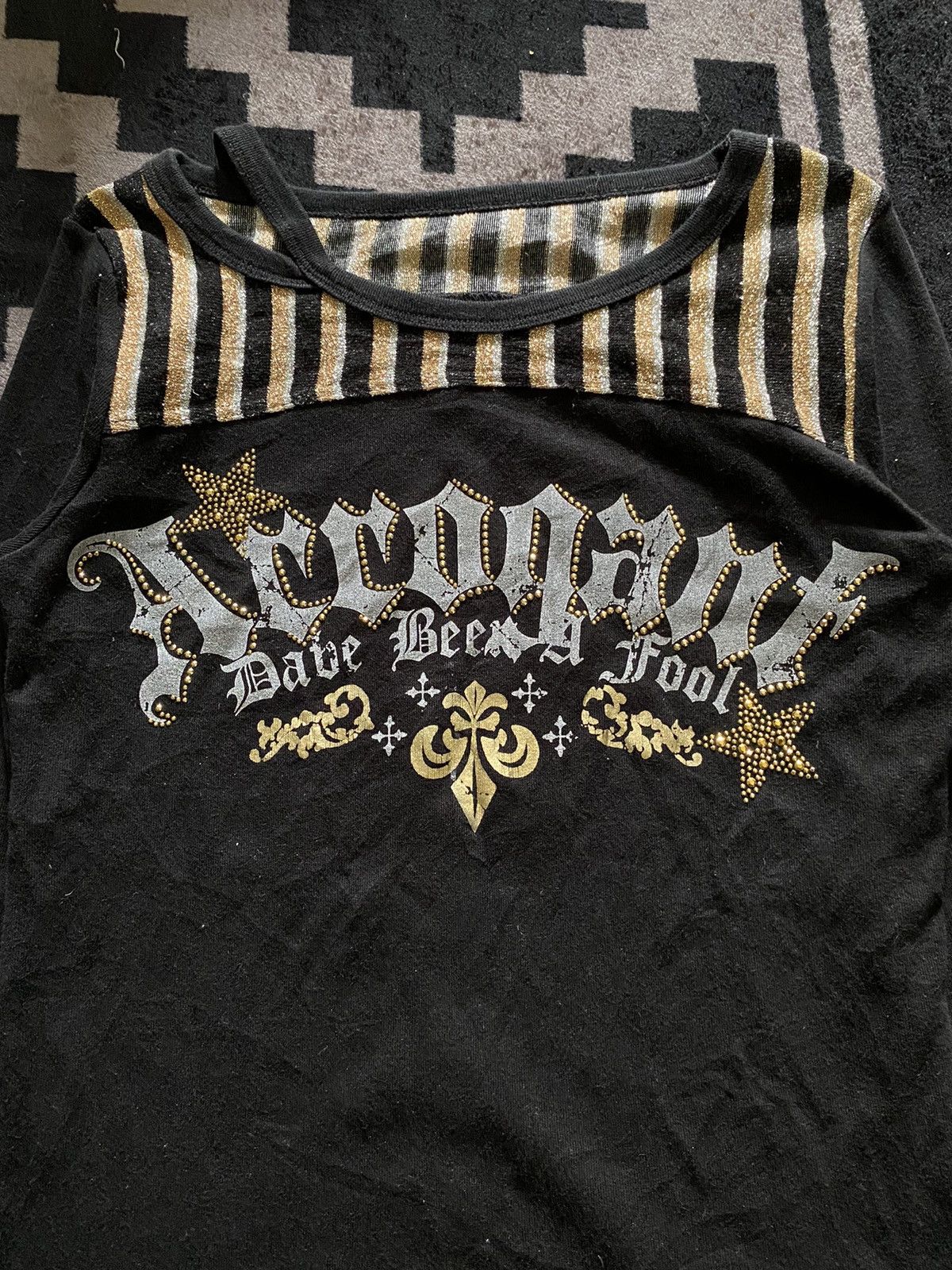 Hysteric Glamour × If Six Was Nine × Japanese Brand Arrogant poem style glitter longsleeve tshirt Size US M / EU 48-50 / 2 - 3 Thumbnail