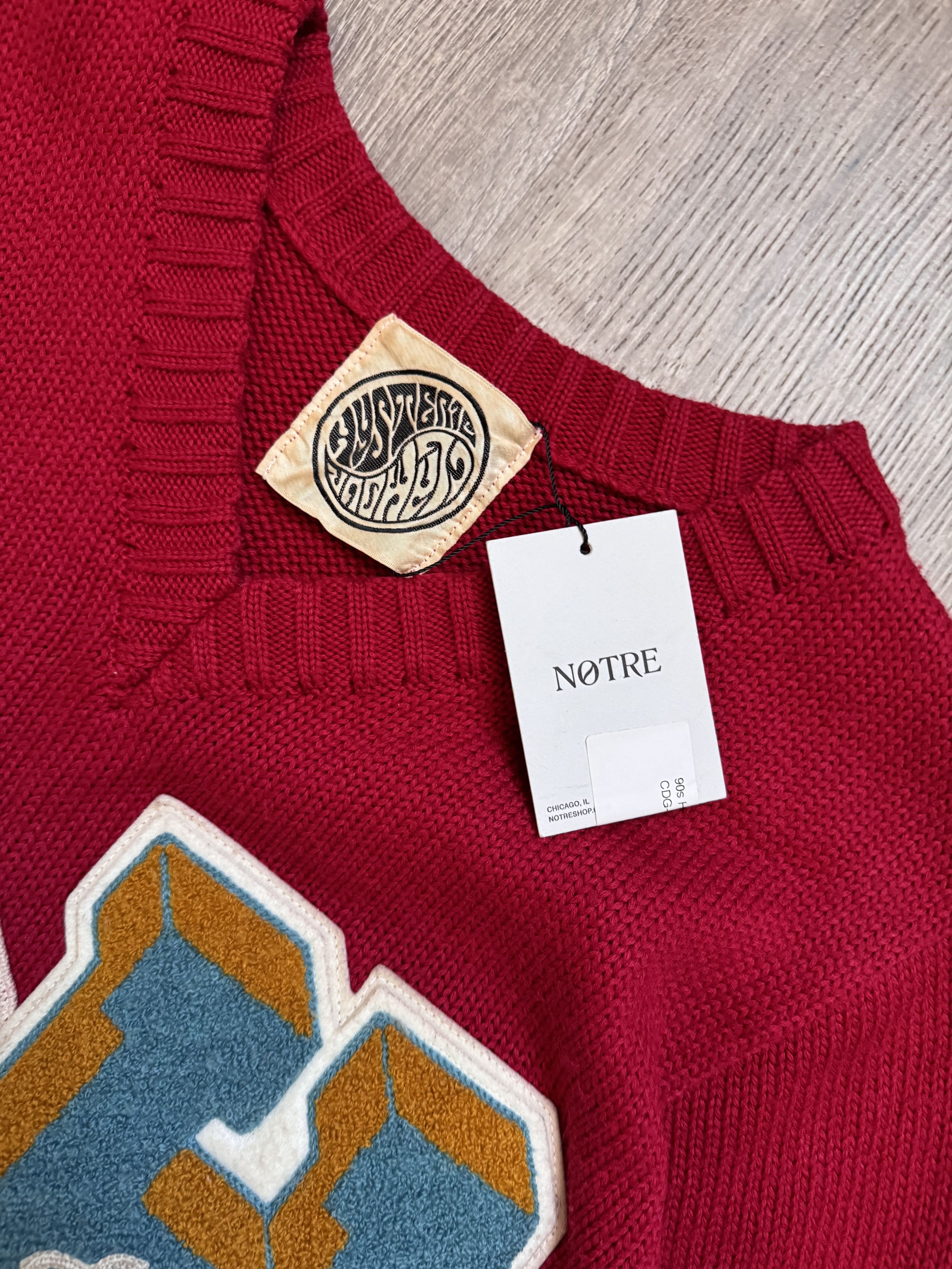 Hysteric Glamour Hysteric Glamour Varsity Sweater in Red Size US XS / EU 42 / 0 - 5 Thumbnail