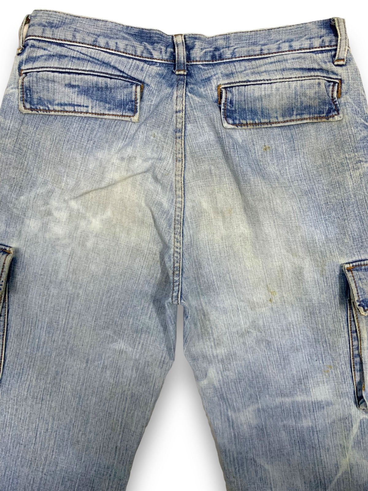 Japanese Brand Vintage Japanese Brand Dirty Mud Wash Baggy Cargo Jeans Size US 32 / EU 48 - 12 Thumbnail