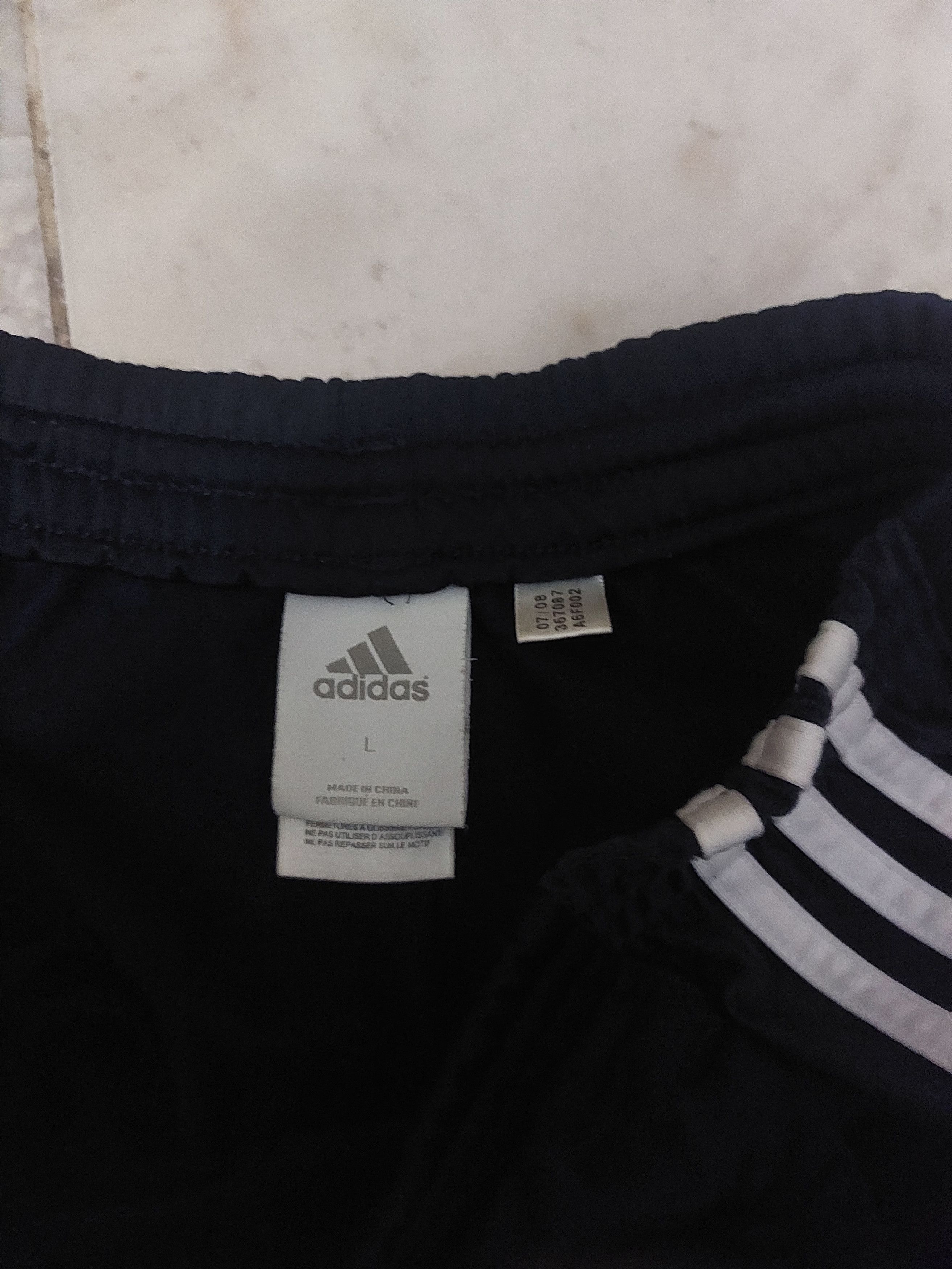 Adidas Jogger Pants Adidas Black 3 stripes Size US 39 - 2 Thumbnail