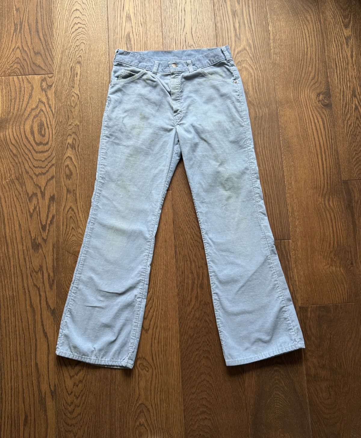 Vintage Vintage 70s Big Yank Corduroy Flared Bell Bottom Pants Size US 32 / EU 48 - 1 Thumbnail