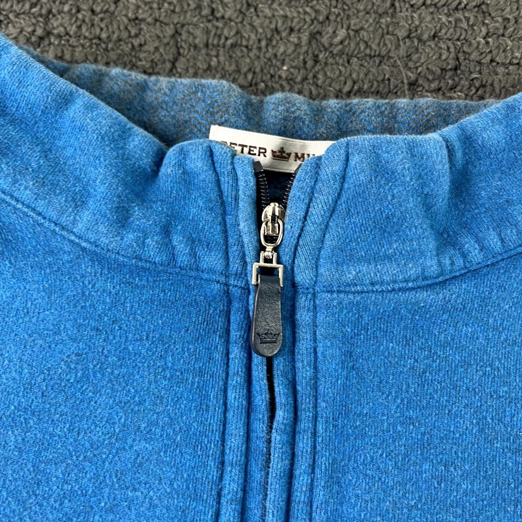Peter Millar Peter Millar Sweater Vest Mens M Blue 1/4 Zip Pullover Golf Cotton Vest Shirt Pullover Mens Blue 1/4 Zip Golf Cotton Size US M / EU 48-50 / 2 - 2 Thumbnail