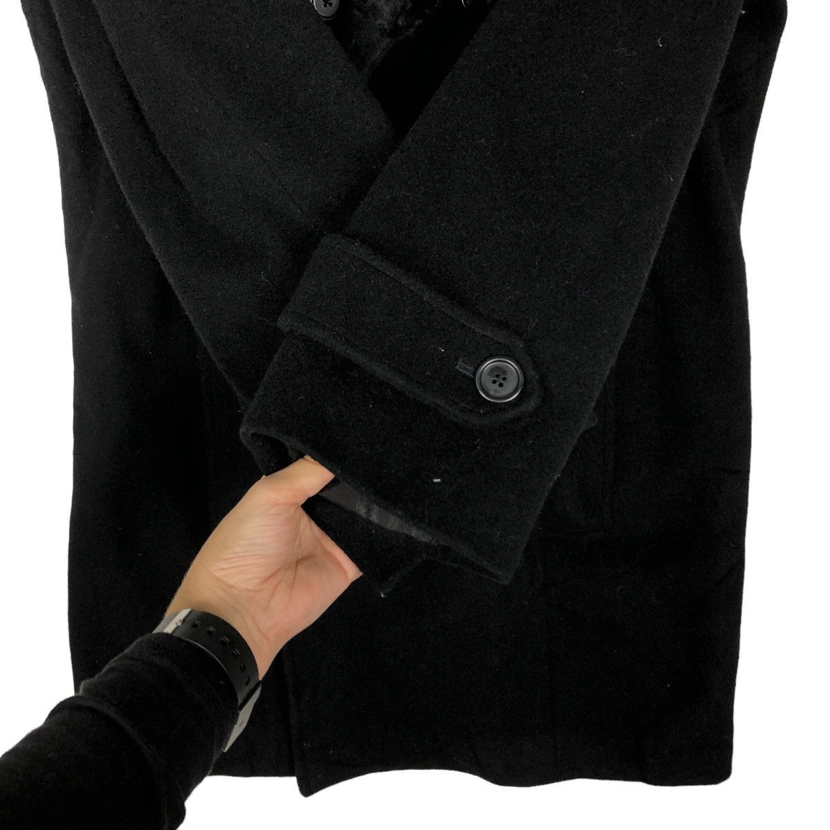 Japanese Brand 🔥Double Breast Mink Fur Jacket Armani Exchange Rich Black Size US M / EU 48-50 / 2 - 13 Thumbnail