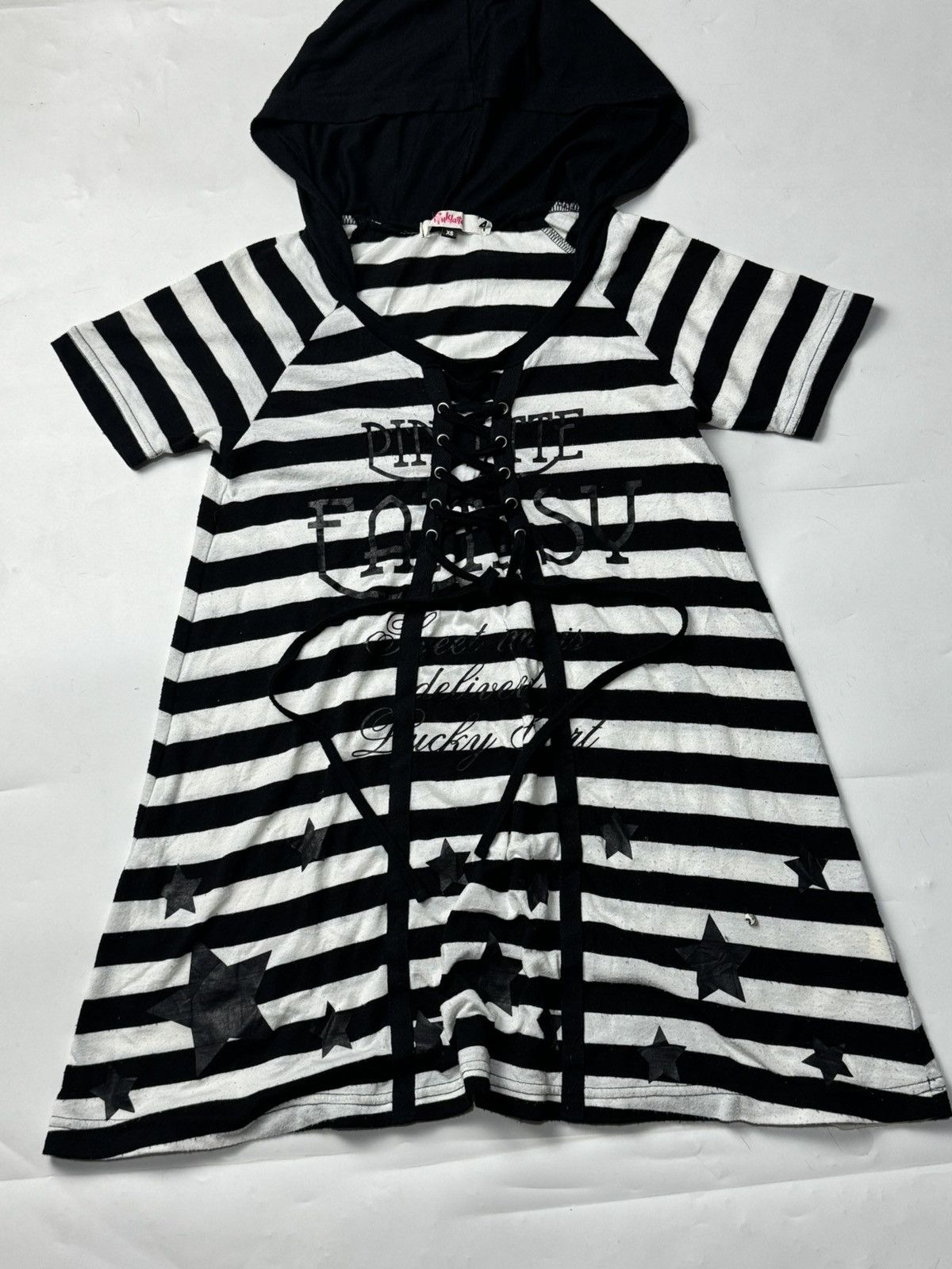 Le Grande Bleu (L.G.B.) Flared Pinklatte Striped Stars Hoodie Tees Japanese Lgb Goa Size US XS / EU 42 / 0 - 2 Thumbnail