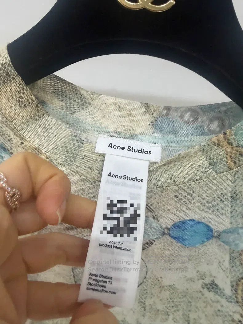 Acne Studios Acne Studios Jewelry Chain Print Round Neck Long Sleeve T- Size XS / US 0-2 / IT 36-38 - 5 Thumbnail