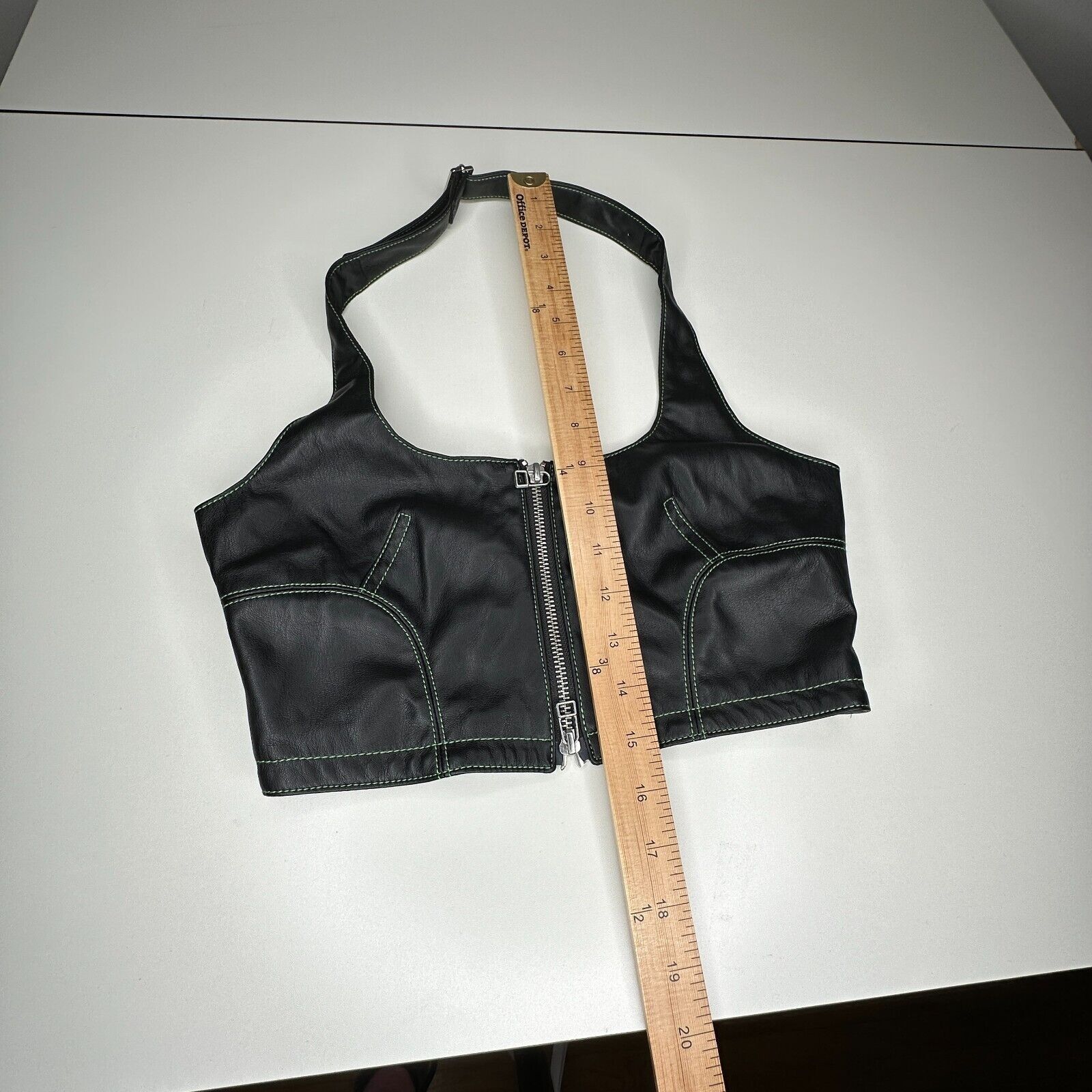 Eckhaus Latta NWOT Eckhaus Latta Black Halterneck Tonal Stitch Scoop Neck Size M / US 6-8 / IT 42-44 - 10 Thumbnail