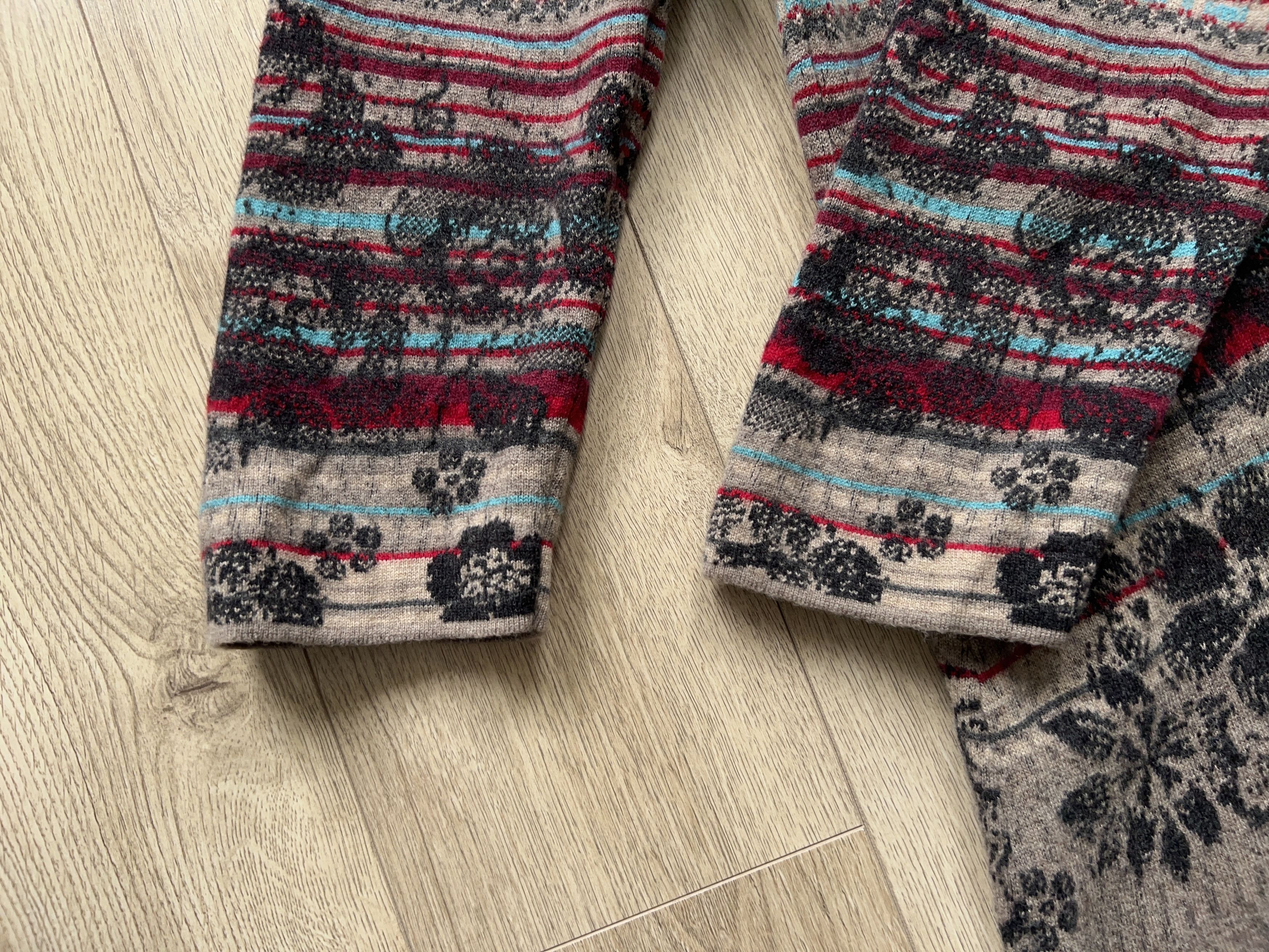 Designer × Traditional Weatherwear IVKO Traditional Float Floral Dress Multicolor Knee Length Size M / US 6-8 / IT 42-44 - 3 Thumbnail