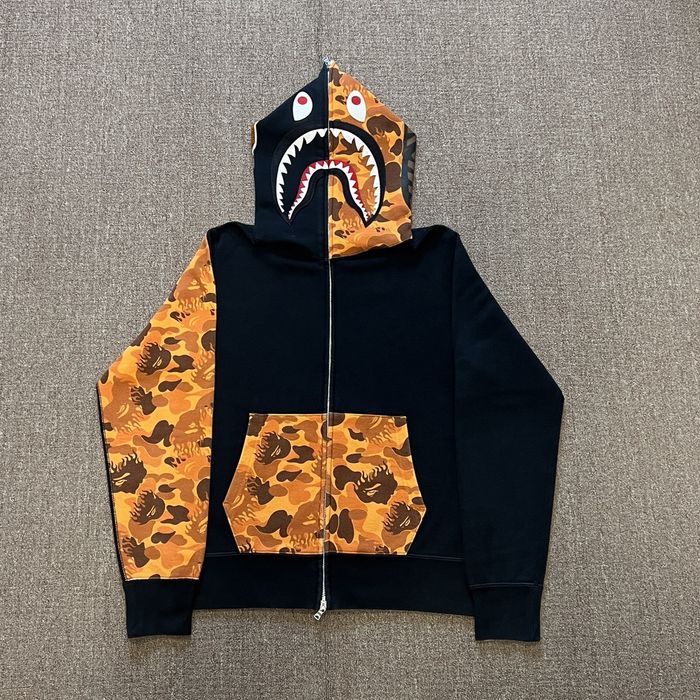 Bape shark hoodie on sale grailed