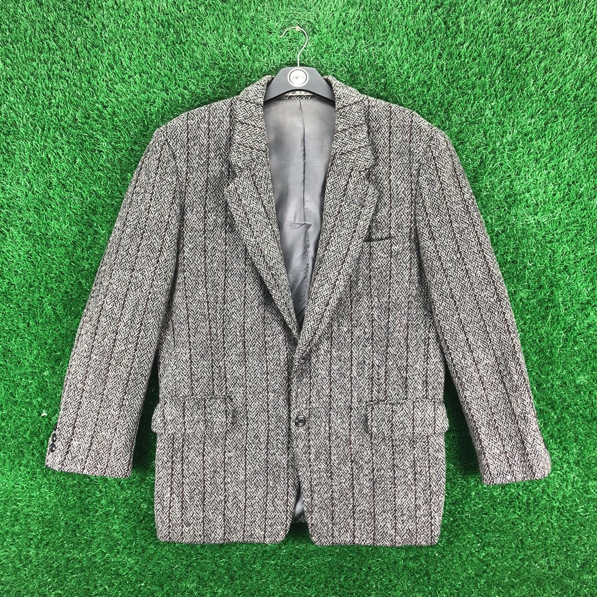 Japanese Brand Vintage 80's Wool Striped Blazer Flap Pocket by Nicole Size US L / EU 52-54 / 3 - 1 Thumbnail