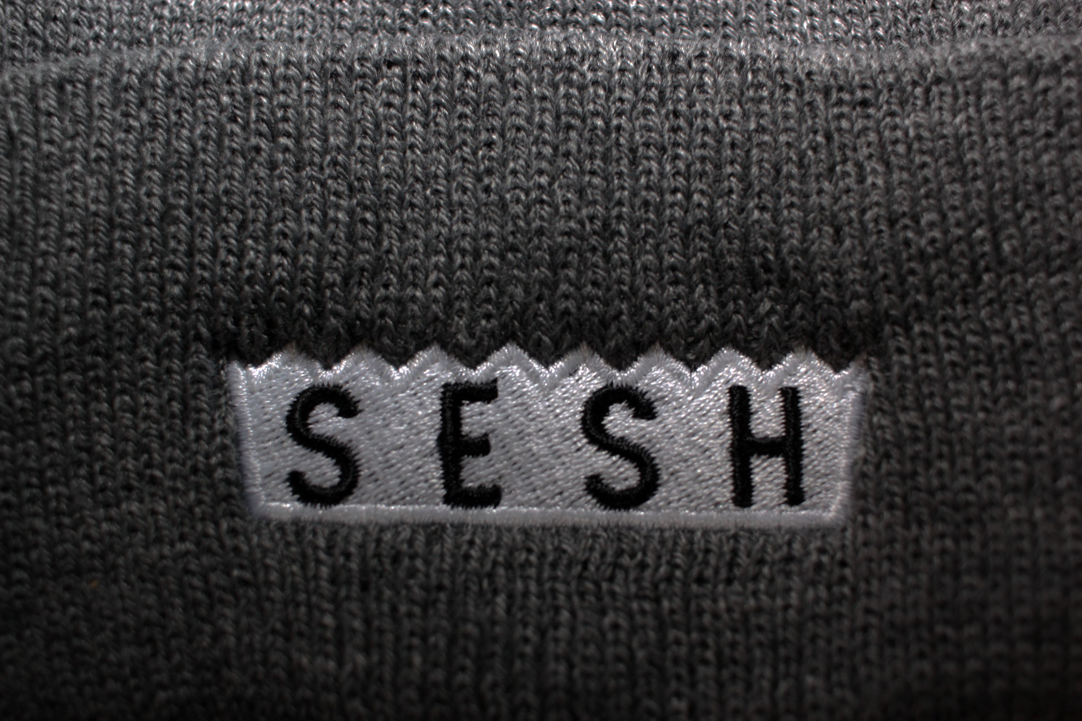 Bones × TeamSESH TeamSESH 'SimpleSesh' Embroidered Beanie (Grey) Size ONE SIZE - 4 Thumbnail