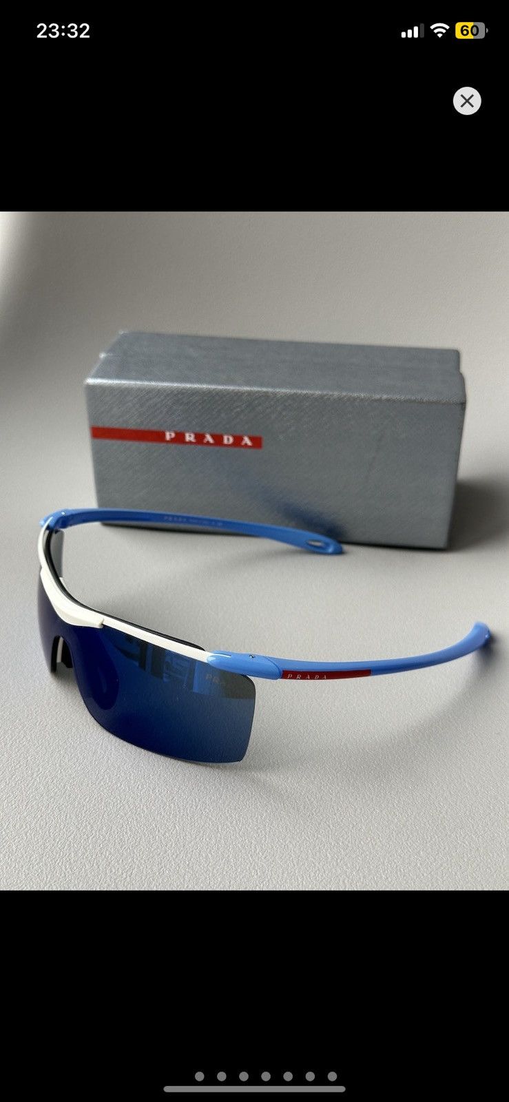 Prada Prada SPS 53M Sunglasses Blue Size ONE SIZE - 1 Preview