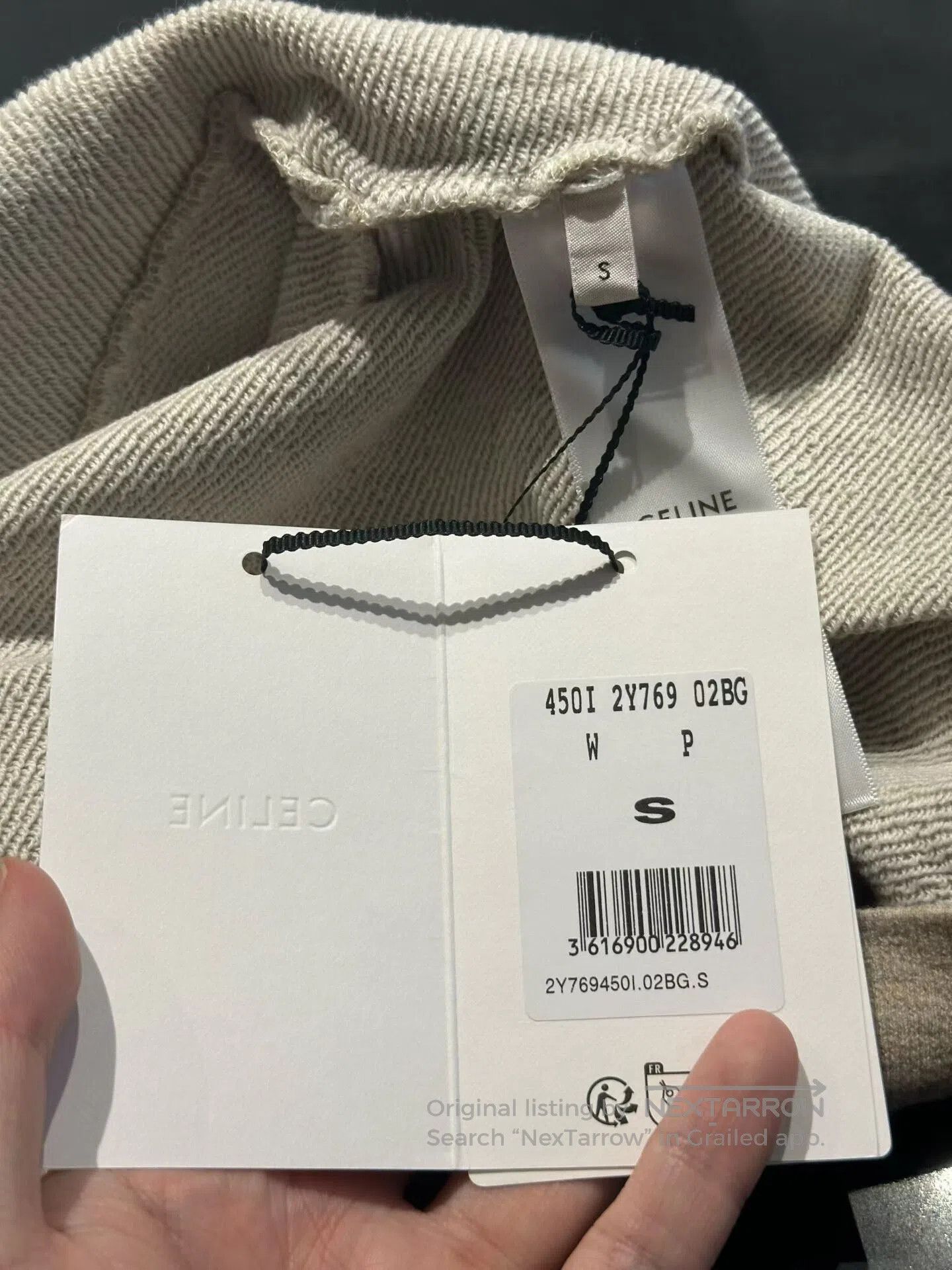 Celine Celine Embossed Logo Cropped Hoodie. Size S / US 4 / IT 40 - 4 Thumbnail