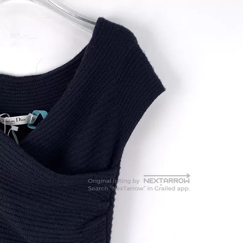 Dior Dior Black cashmere sleeveless knitted dress Size M / US 6-8 / IT 42-44 - 3 Thumbnail