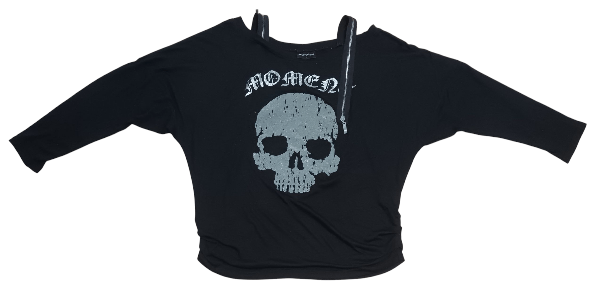 Japanese Brand RAVISHING VIRGIN PUNK SKULL ZIPPER SHIRT Size L / US 10 / IT 46 - 1 Thumbnail