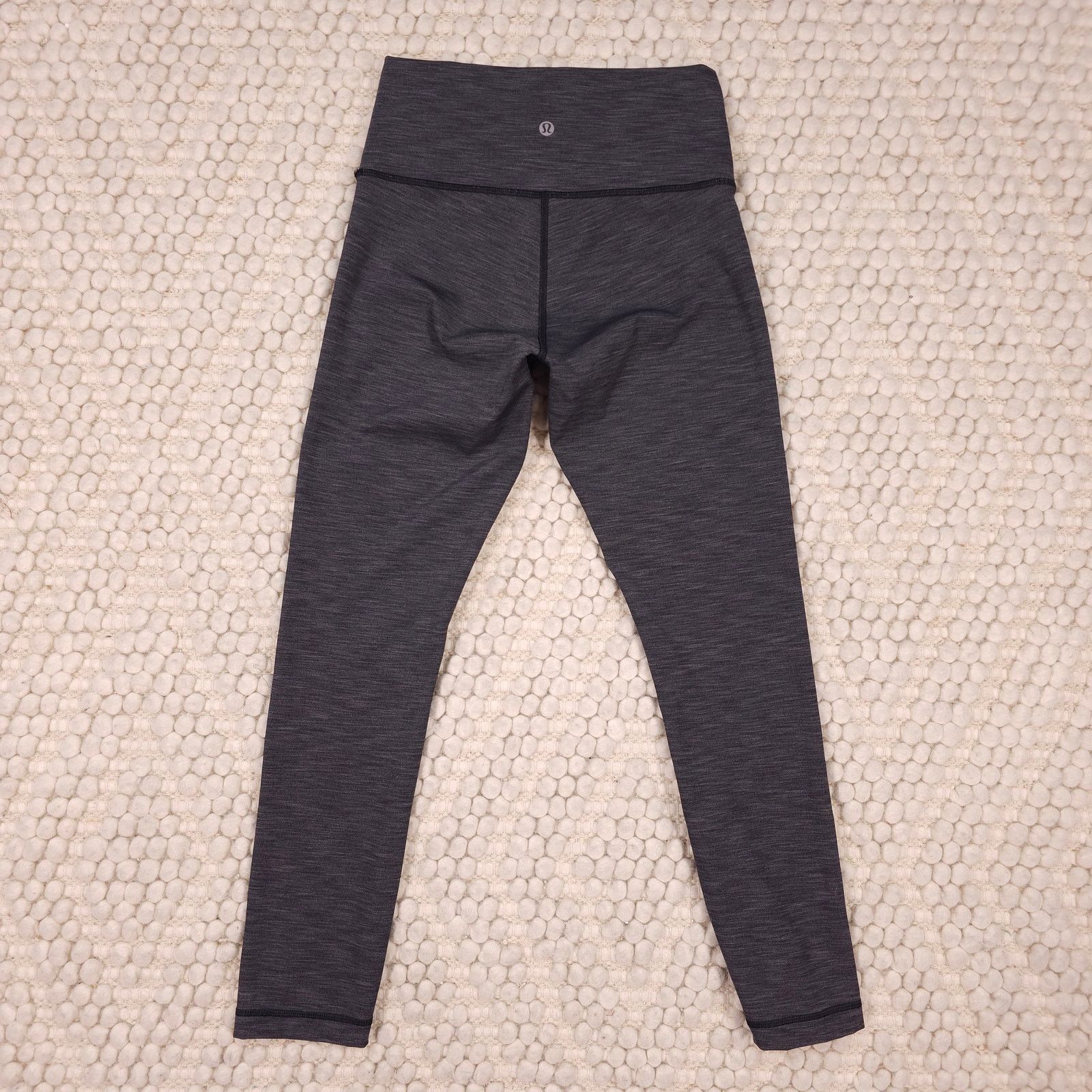Lululemon Lululemon Wunder Under Hi-Rise Crop Heathered Black Sz 6 Size 28" / US 6 / IT 42 - 5 Thumbnail