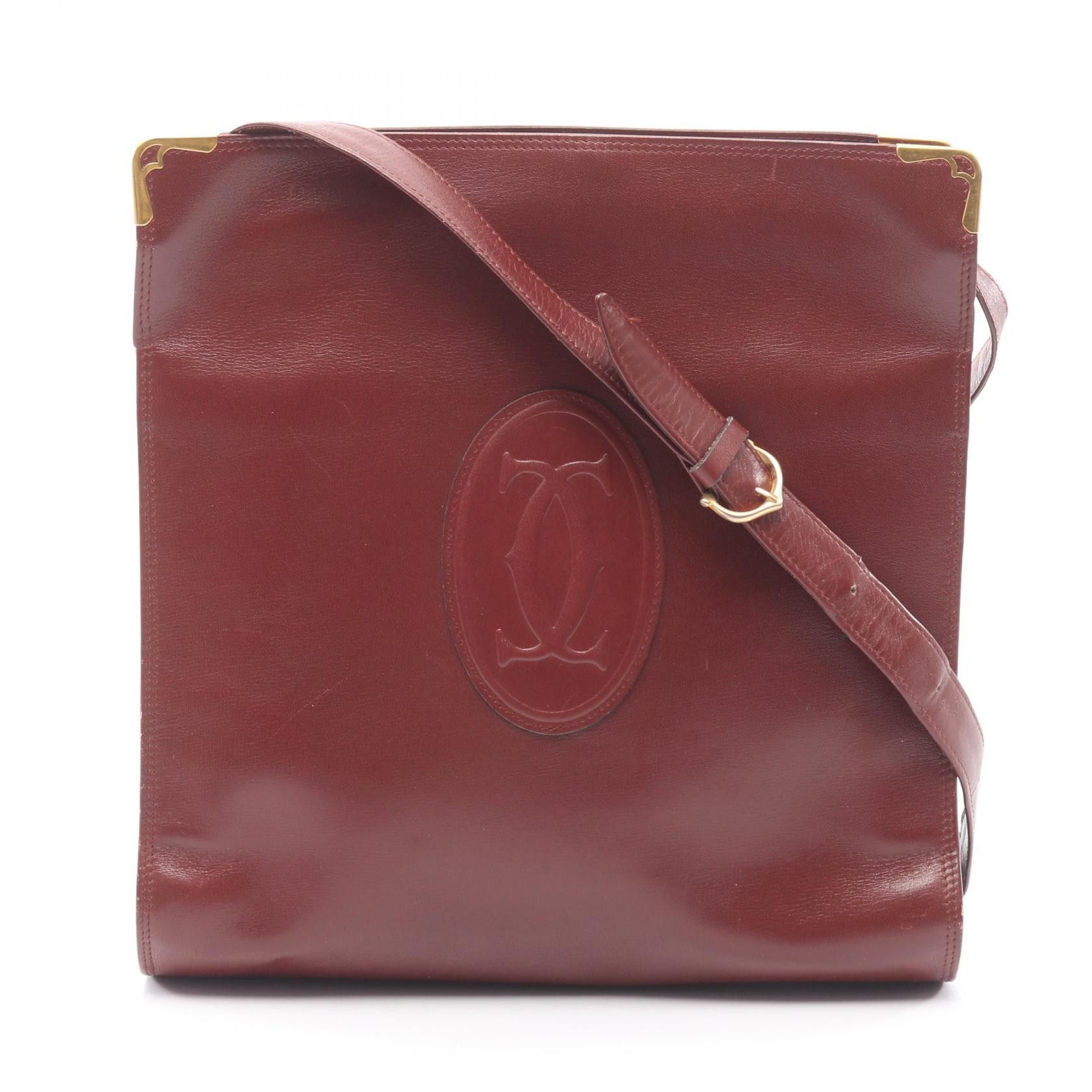 Cartier Cartier Cartier Must Line Leather Shoulder Bag Leather Shoulder Bag DUTY FREE for USA Size ONE SIZE - 1 Thumbnail