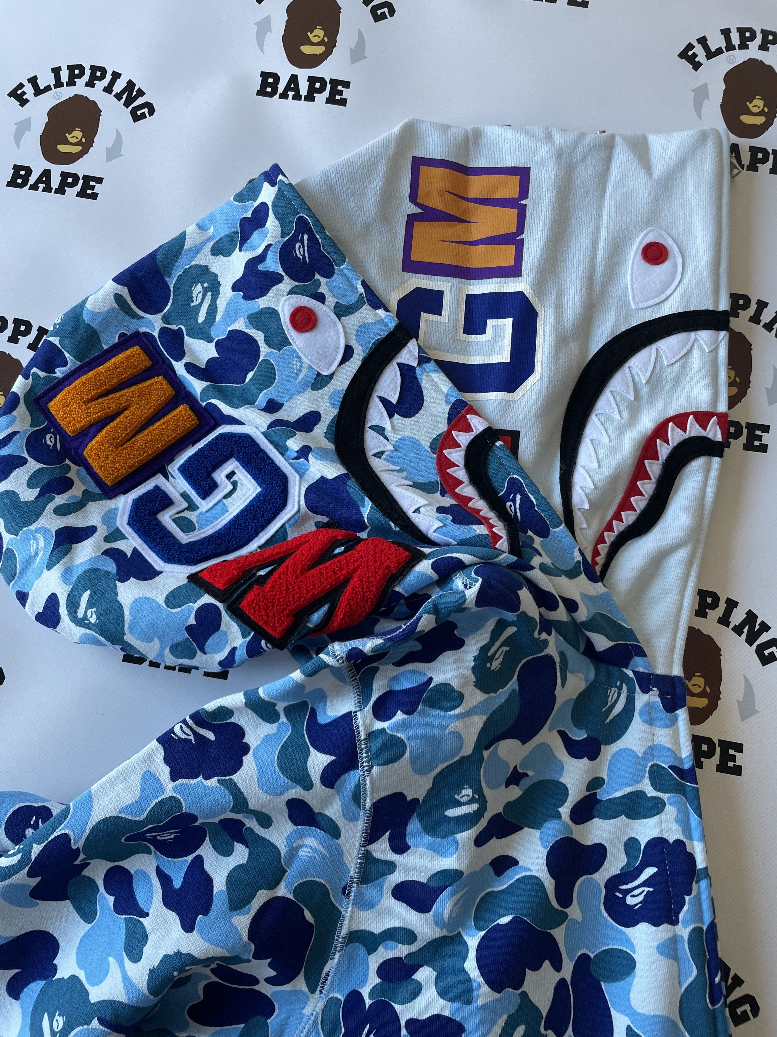 Bape BAPE ABC CAMO DOUBLE SHARK FULL ZIP HOODIE Size US L / EU 52-54 / 3 - 5 Thumbnail