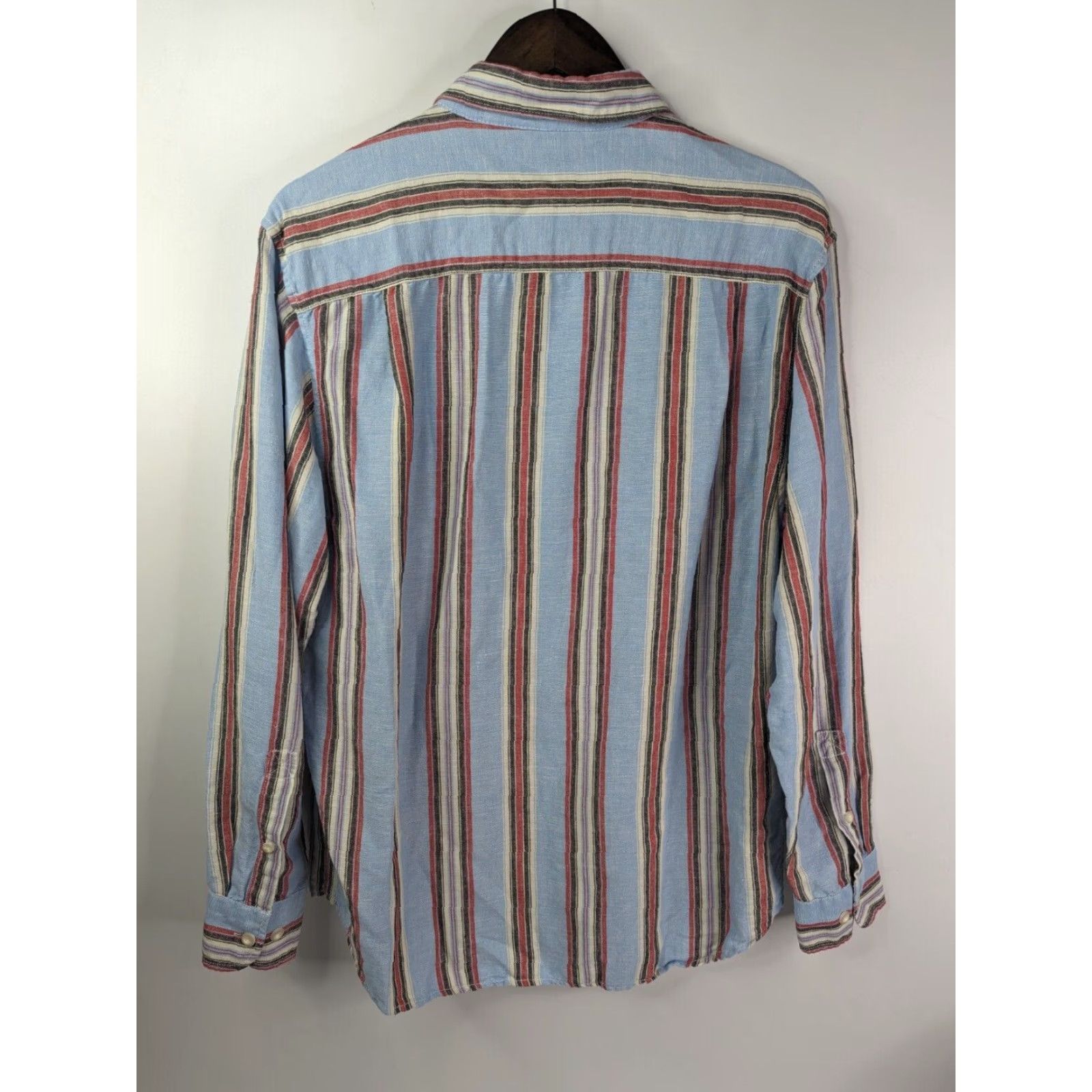 Tommy Bahama Tommy Bahama Shirt Button-Up Long Sleeve Striped Linen Cotton Blend M Multicolor Mens Size US M / EU 48-50 / 2 - 3 Thumbnail