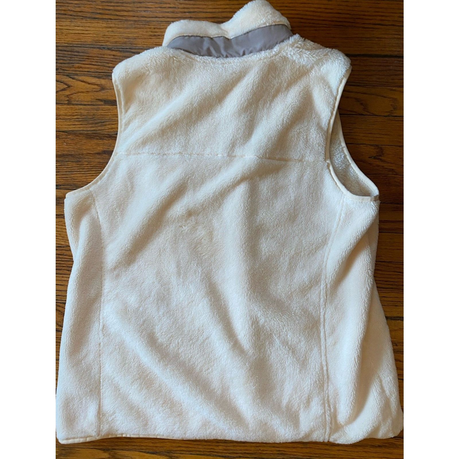 L.L. Bean LL Bean Zip Vest women's hi-pile XL fleece vest in a cream Size XL / US 12-14 / IT 48-50 - 3 Thumbnail