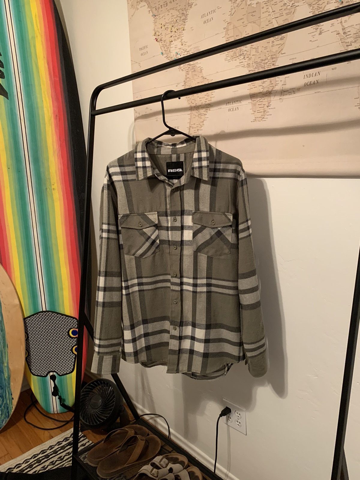 Rsq RSQ Green Flannel - M Size US M / EU 48-50 / 2 - 1 Thumbnail