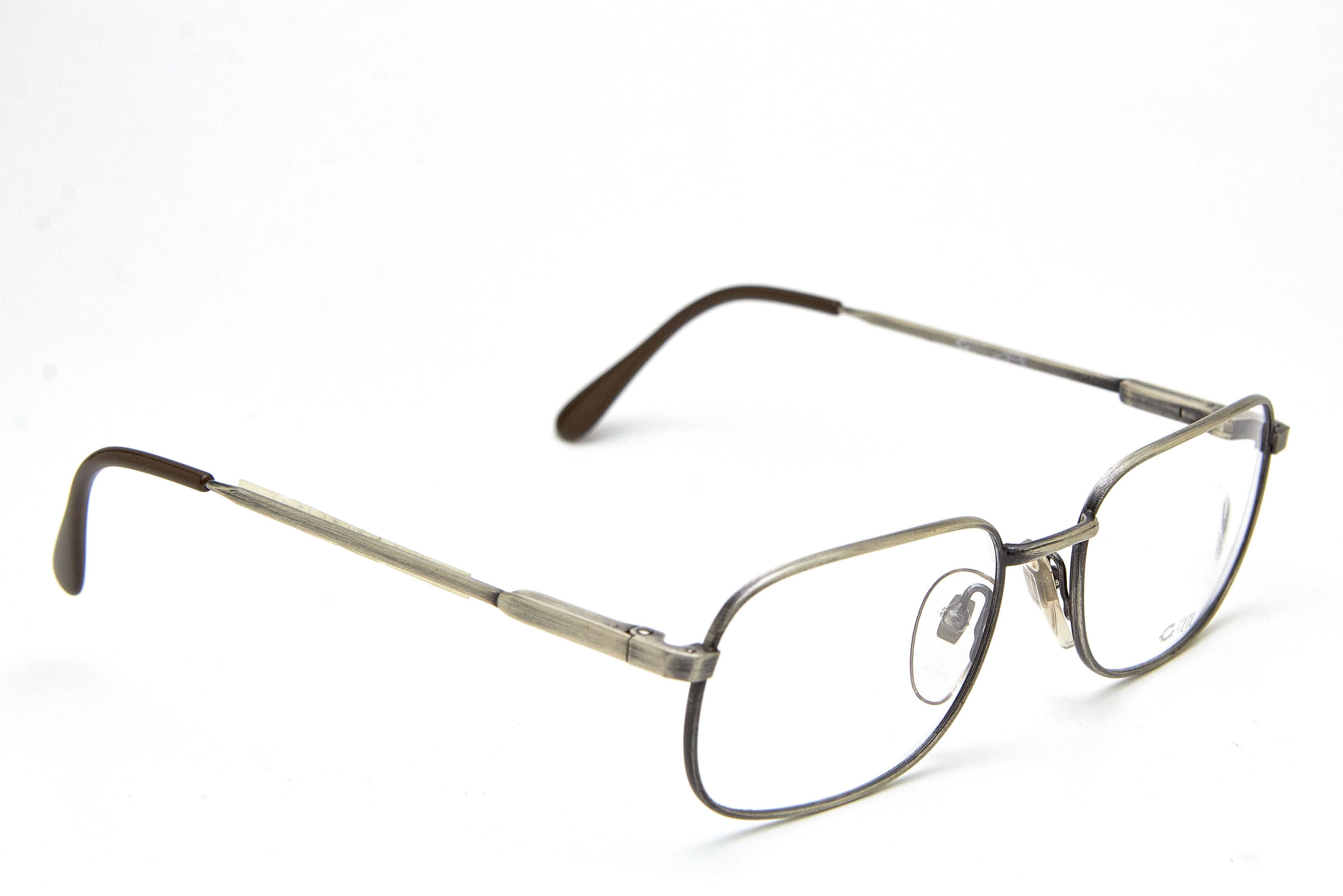 Vintage Old Money GRASSET Brushed Silver Rectangular Quiet Lux Specs Size ONE SIZE - 5 Thumbnail