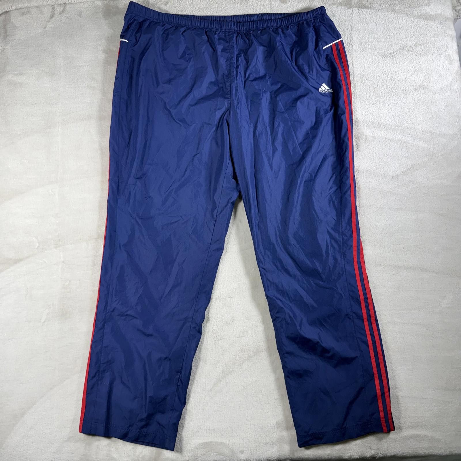 Adidas Adidas Pants Men's 2XL Navy Red Vintage Y2K Track Size US 40 / EU 56 - 2 Thumbnail