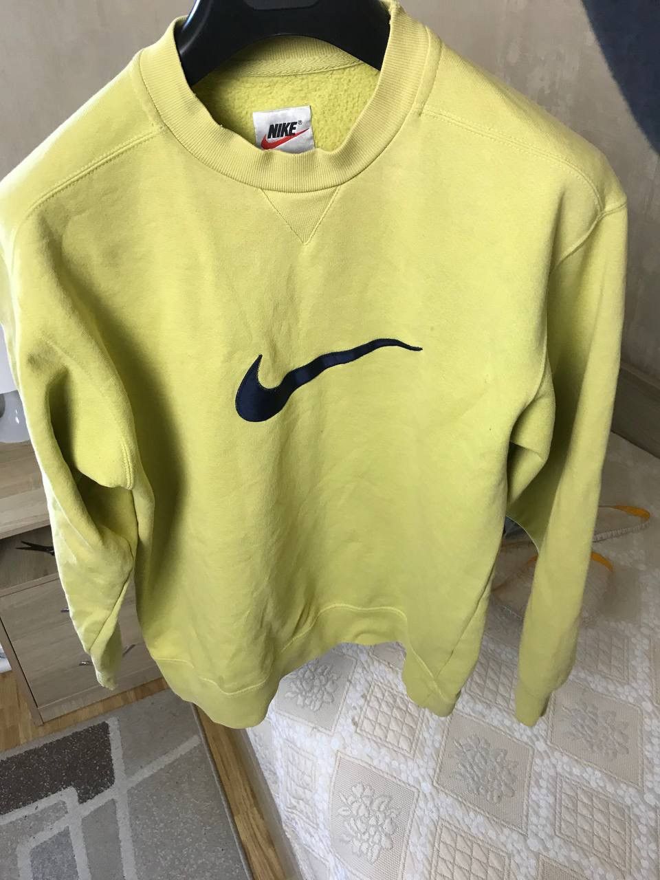 Nike 🔥 Nike Vintage Sweatshirt Big Swoosh Baggy Cropped Japanese Size US S / EU 44-46 / 1 - 5 Thumbnail