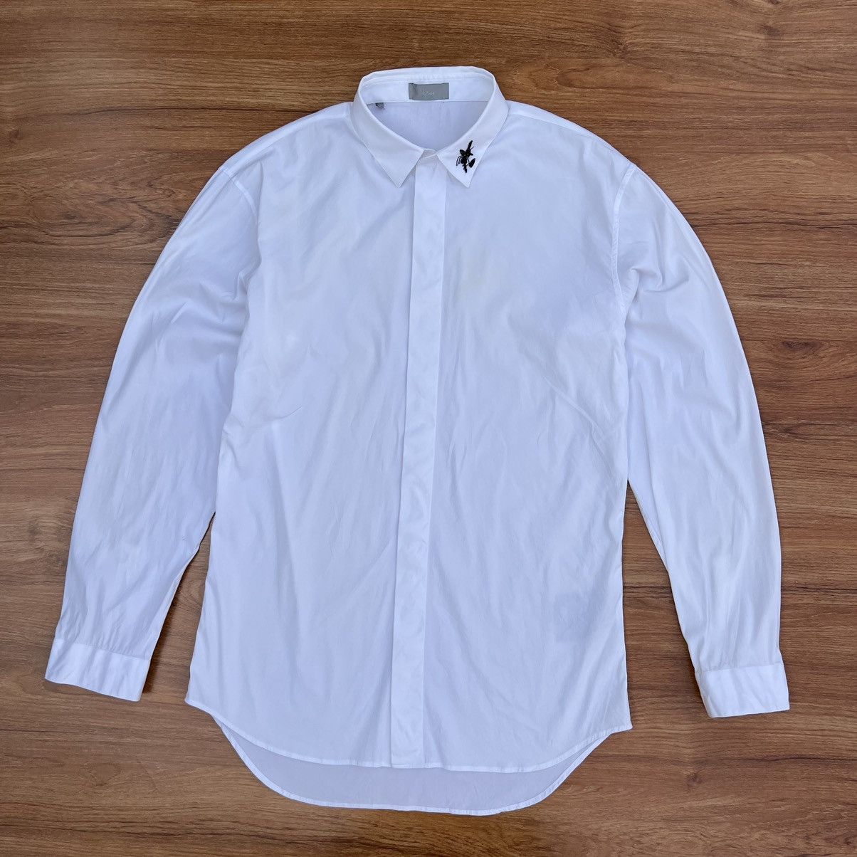 Dior DIOR 14AW BEE Bijou Embellished Long Sleeve Shirt. Size US XXS / EU 40 - 1 Thumbnail