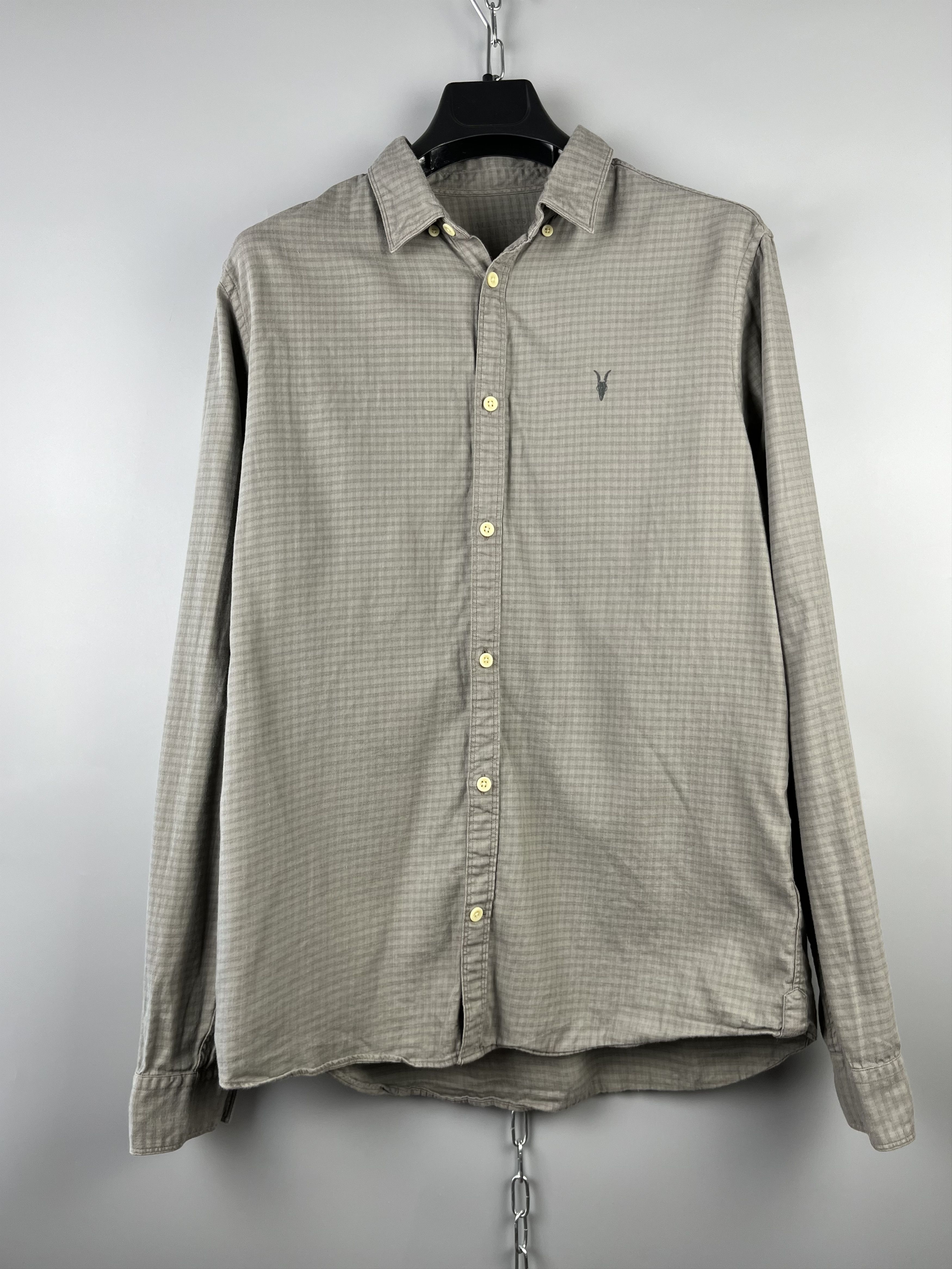Allsaints Allsaints Cotton Button Up Long Sleeve LS Shirt Size US M / EU 48-50 / 2 - 2 Thumbnail
