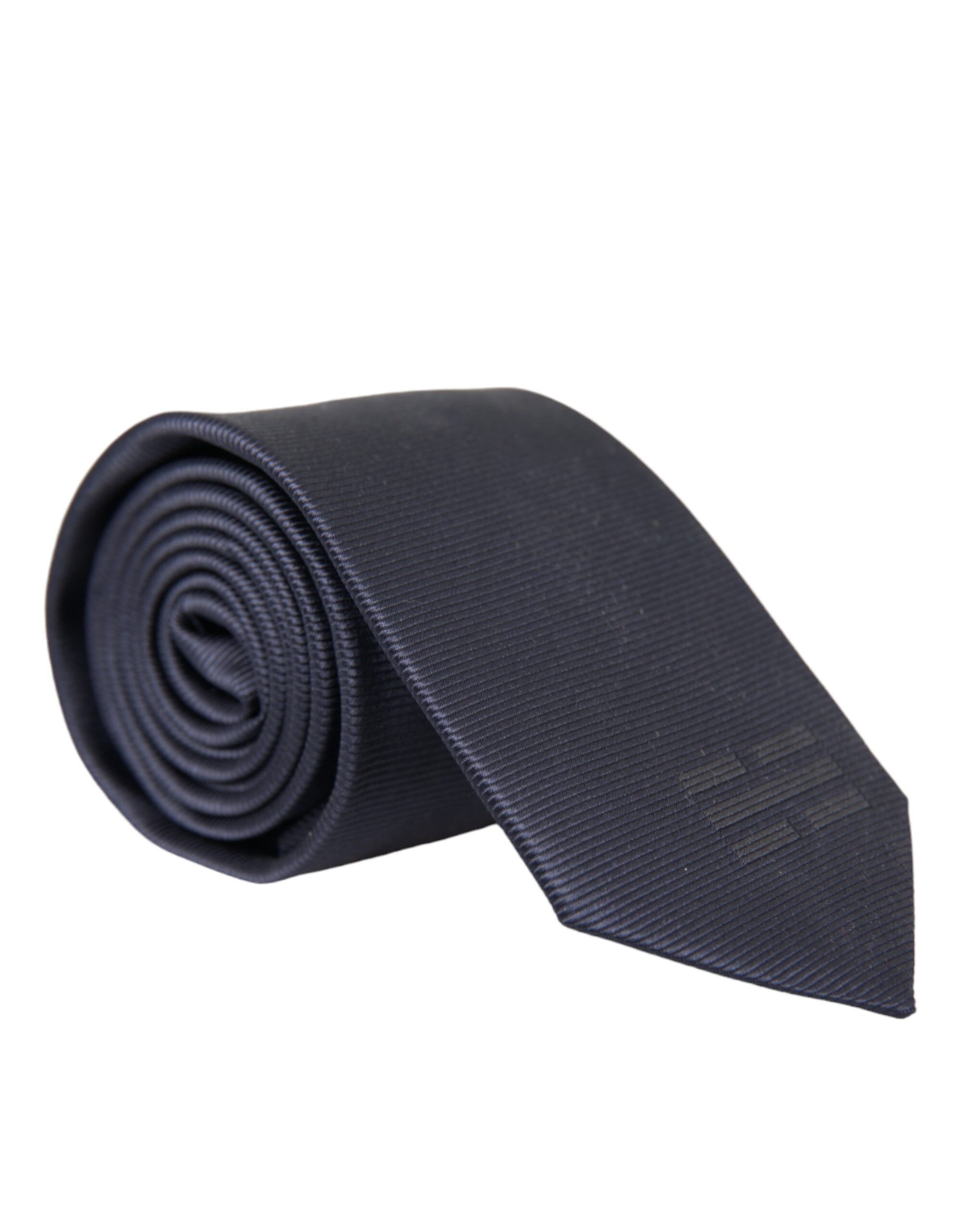 Dolce & Gabbana Blue Solid Silk Adjustable Tie Men's Men Size ONE SIZE - 1 Thumbnail