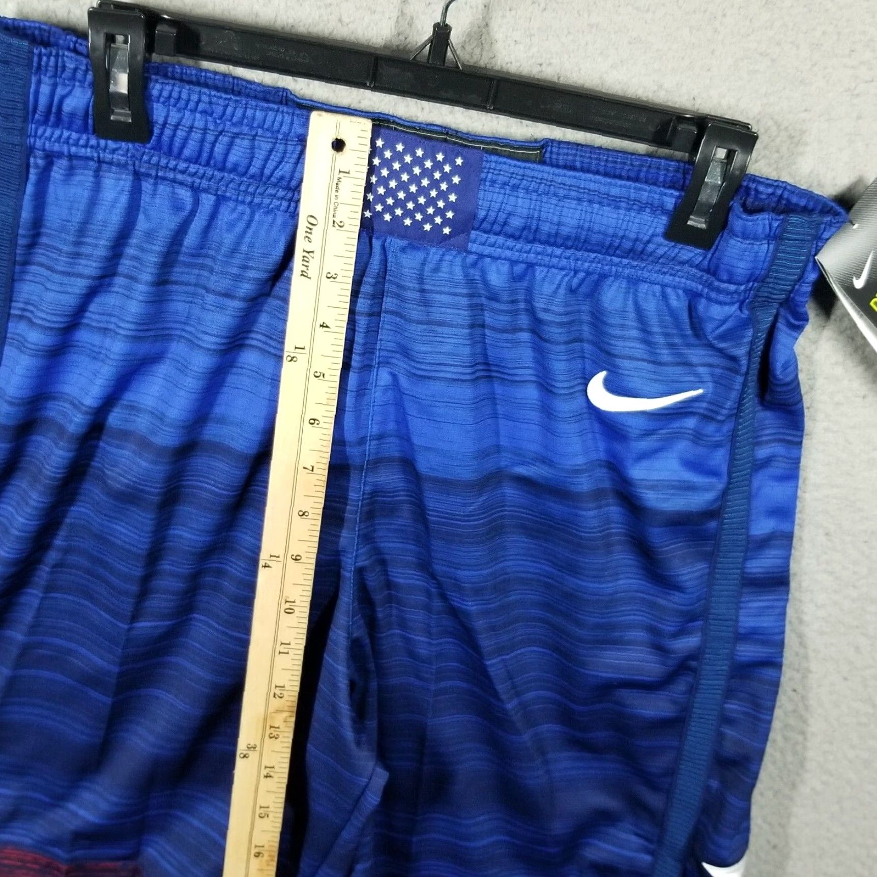 Nike USA Basketball Shorts Blue Medium Mens 32 Athletic Fit Tokyo 2020 Olympics CT6628-451