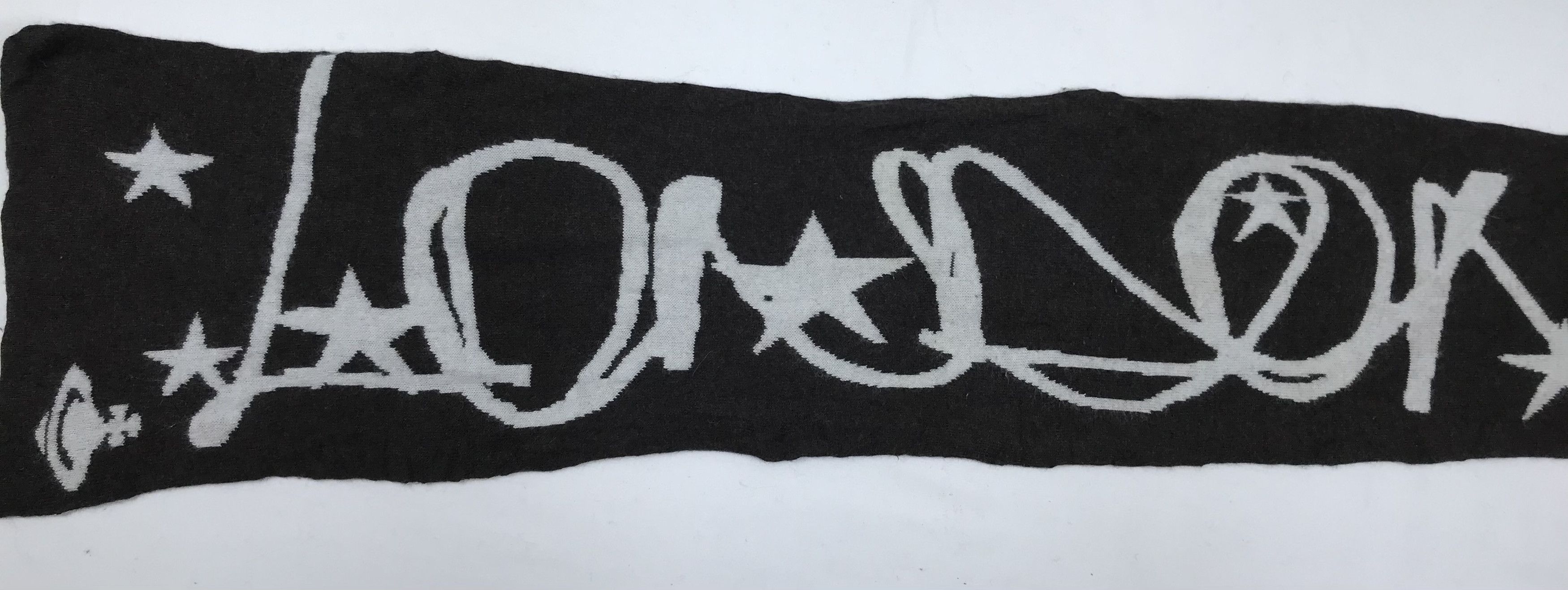 Vivienne Westwood Black Out Scarf / Muffler / Wool