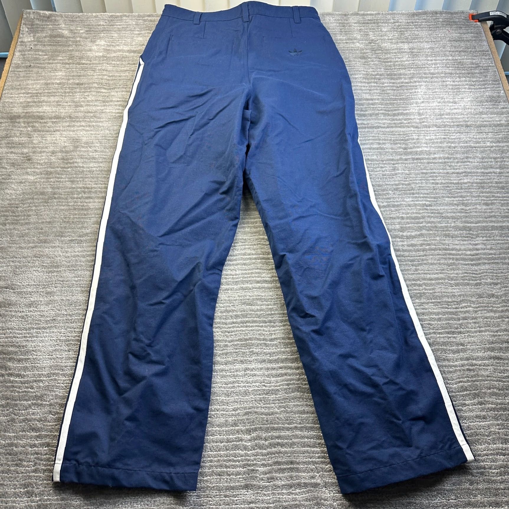 Adidas NEW Adidas Pants Mens 30x32 Blue Chino Skateboarding Skater Striped Slacks Size US 30 / EU 46 - 2 Thumbnail