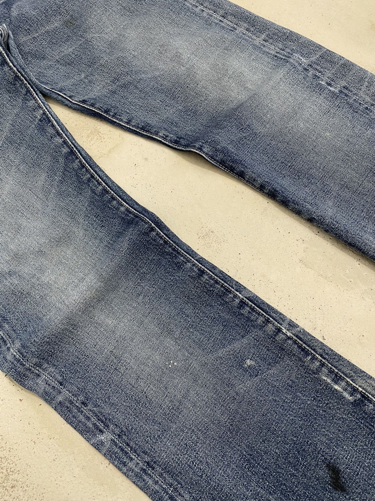 Levis 505 Talon Big E Redline Selvedge Repro Distressed