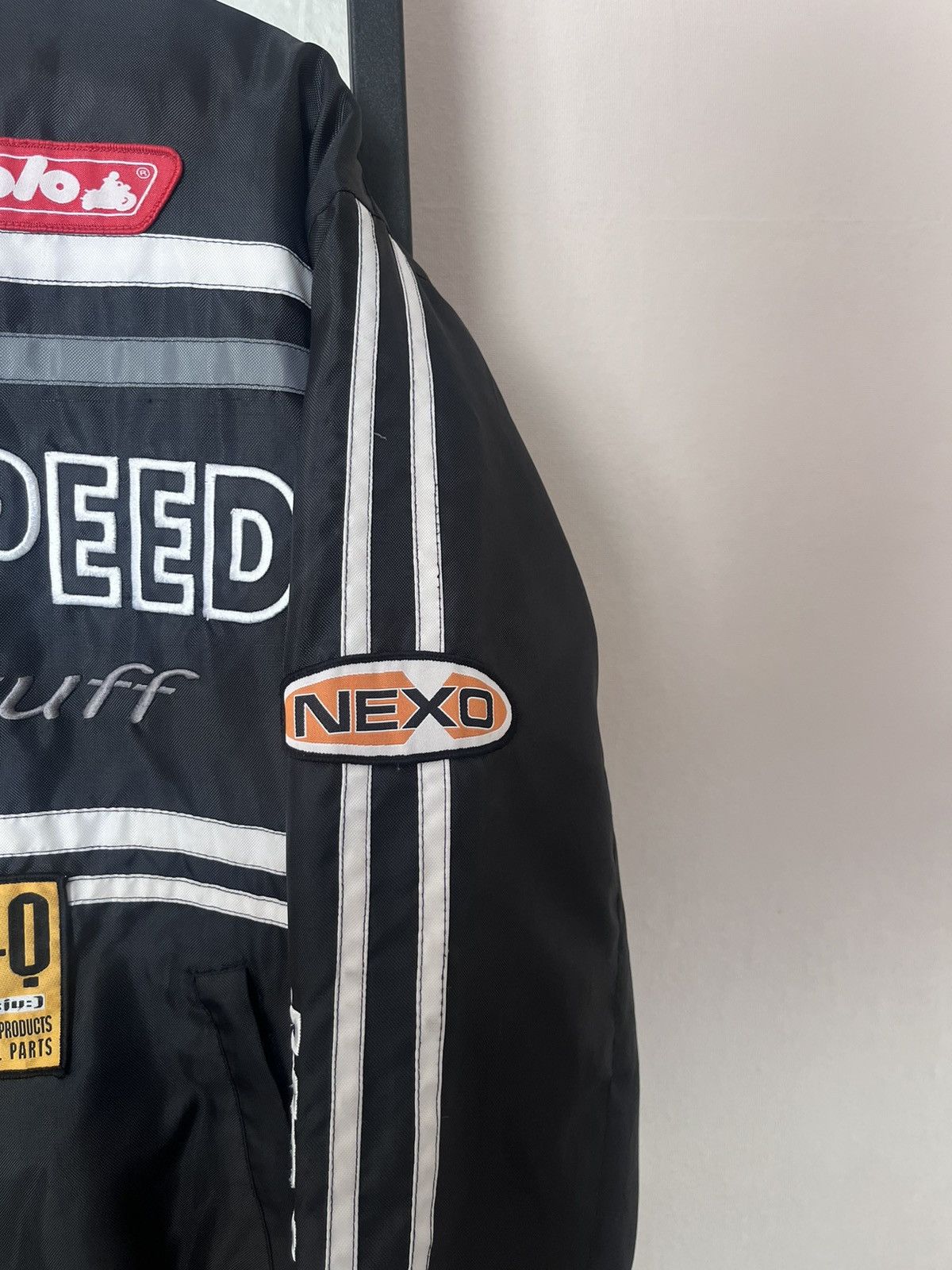 Vintage Polo High Speed Racing Moto Multi Logo Jacket