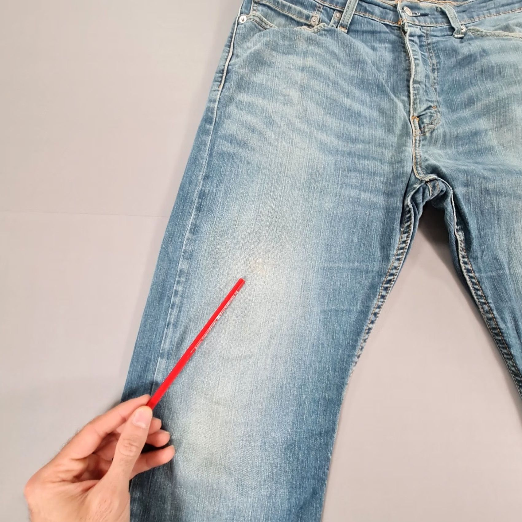 Levi's Levi's 513 Slim Straight Jeans Blue Denim Men's W34 L30 Stretch Zip Fly 5-Pocket Denim Jeans Regular Fit Size US 34 / EU 50 - 6 Thumbnail