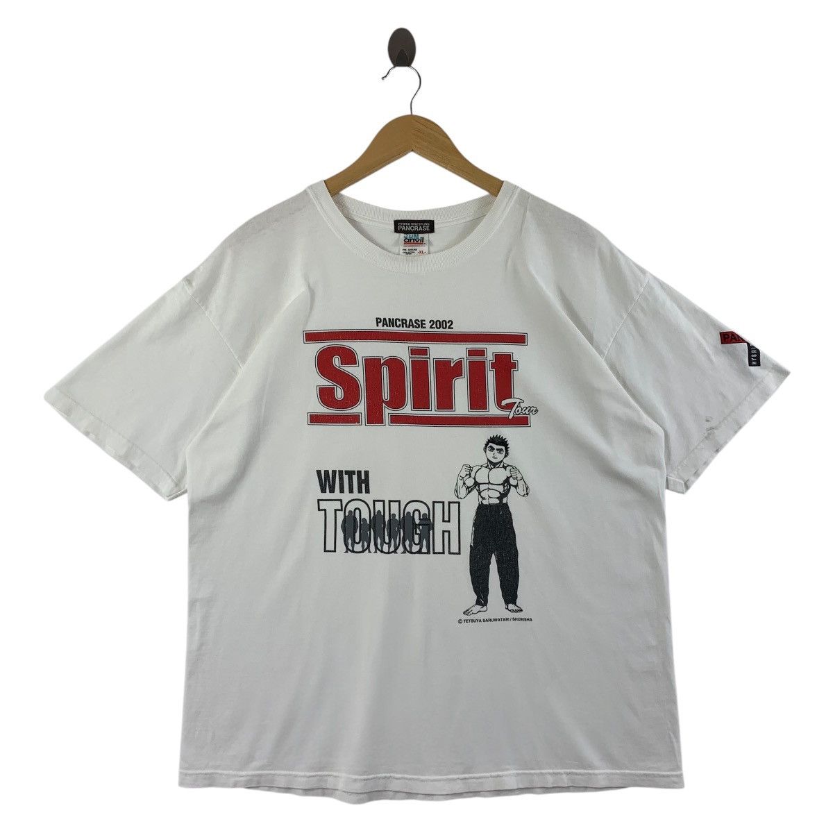 Japanese Brand × Vintage Vintage 90s PANCRASE japanese mix martial art company tee Size US XL / EU 56 / 4 - 1 Thumbnail