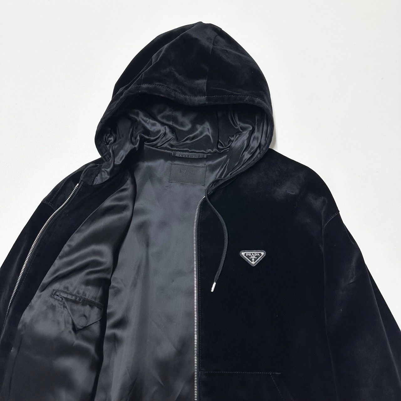 Prada Prada mens size Medium M velvet frank ocean jacket black Size US M / EU 48-50 / 2 - 3 Thumbnail