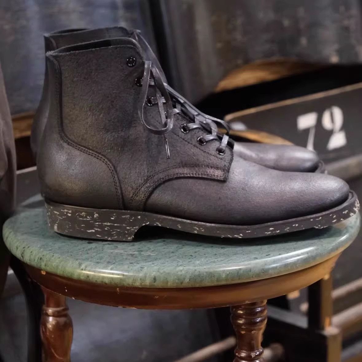 Clinch Boots Clinch Yeager Gustave Roughout Cowhide Black Size US 8.5 / EU 41-42 - 7 Thumbnail