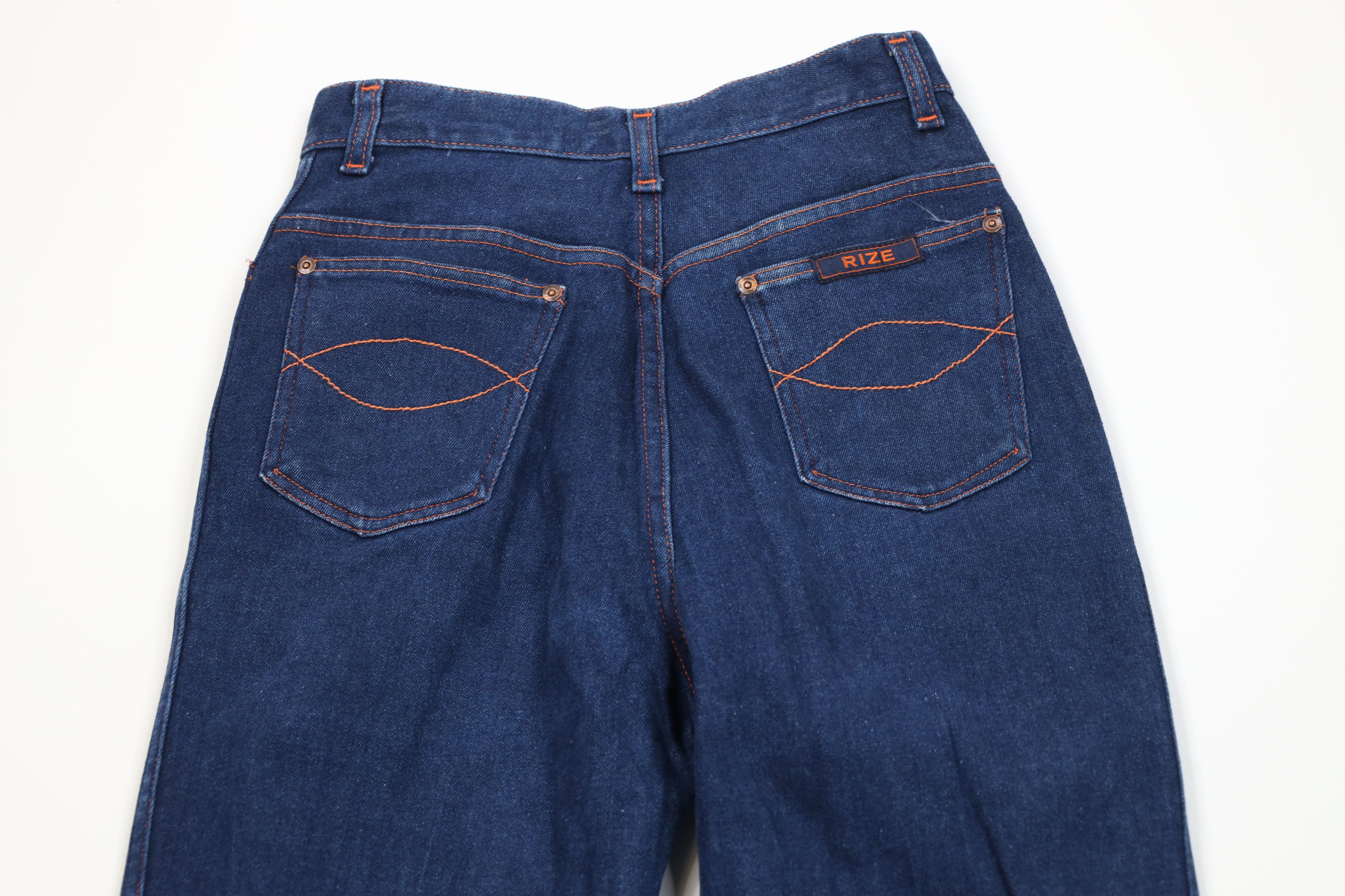 Vintage Vintage 70s Streetwear Flared Wide Leg Denim Jeans Blue USA Size 34" / US 12 / IT 48 - 10 Thumbnail