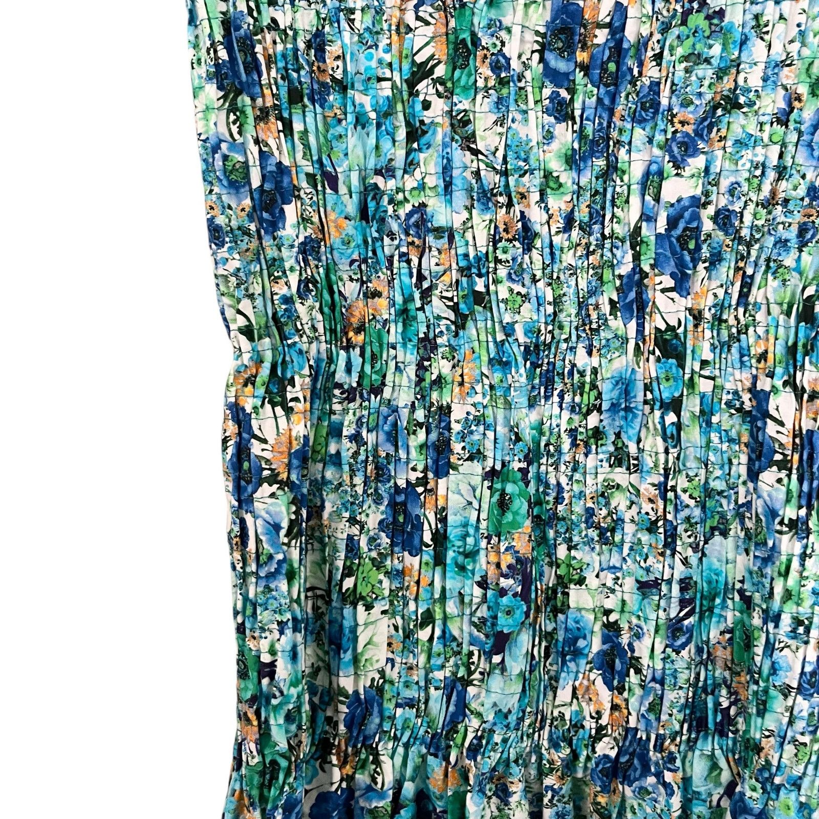 Zara Zara Blue Floral Print Smocked Square Neck Mini Dress Size XS / US 0-2 / IT 36-38 - 6 Thumbnail