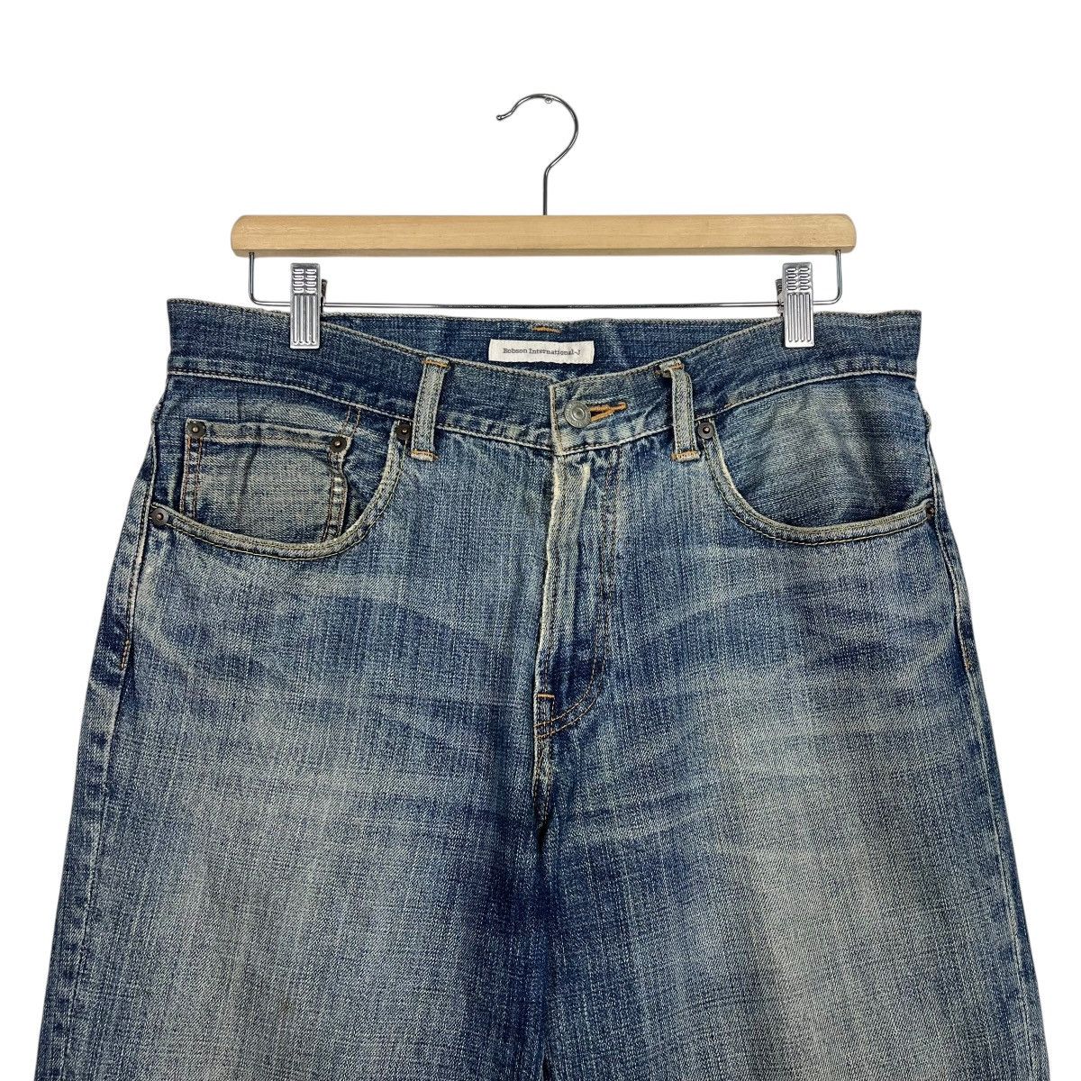 Japanese Brand Vintage Bobson Workwear Denim Jeans Size US 34 / EU 50 - 2 Thumbnail