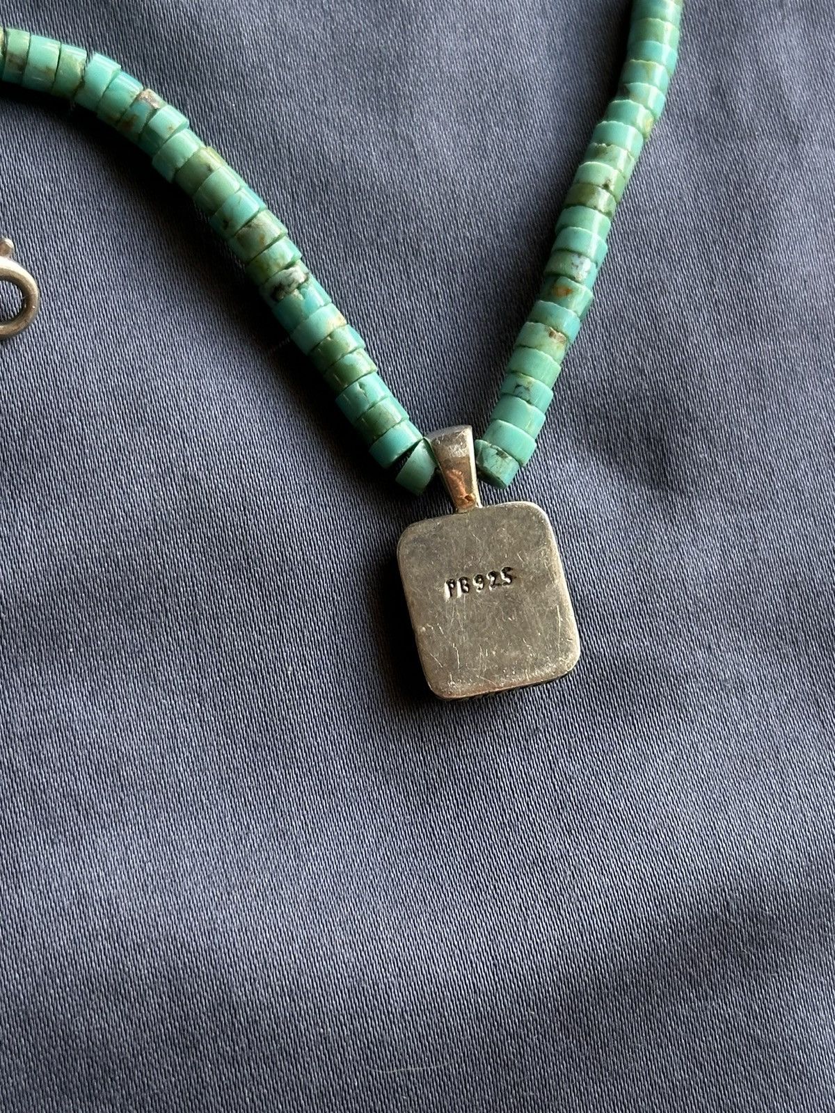 Other vintage Navajo sterling chain w/ hand carved turquoise Size ONE SIZE - 3 Thumbnail