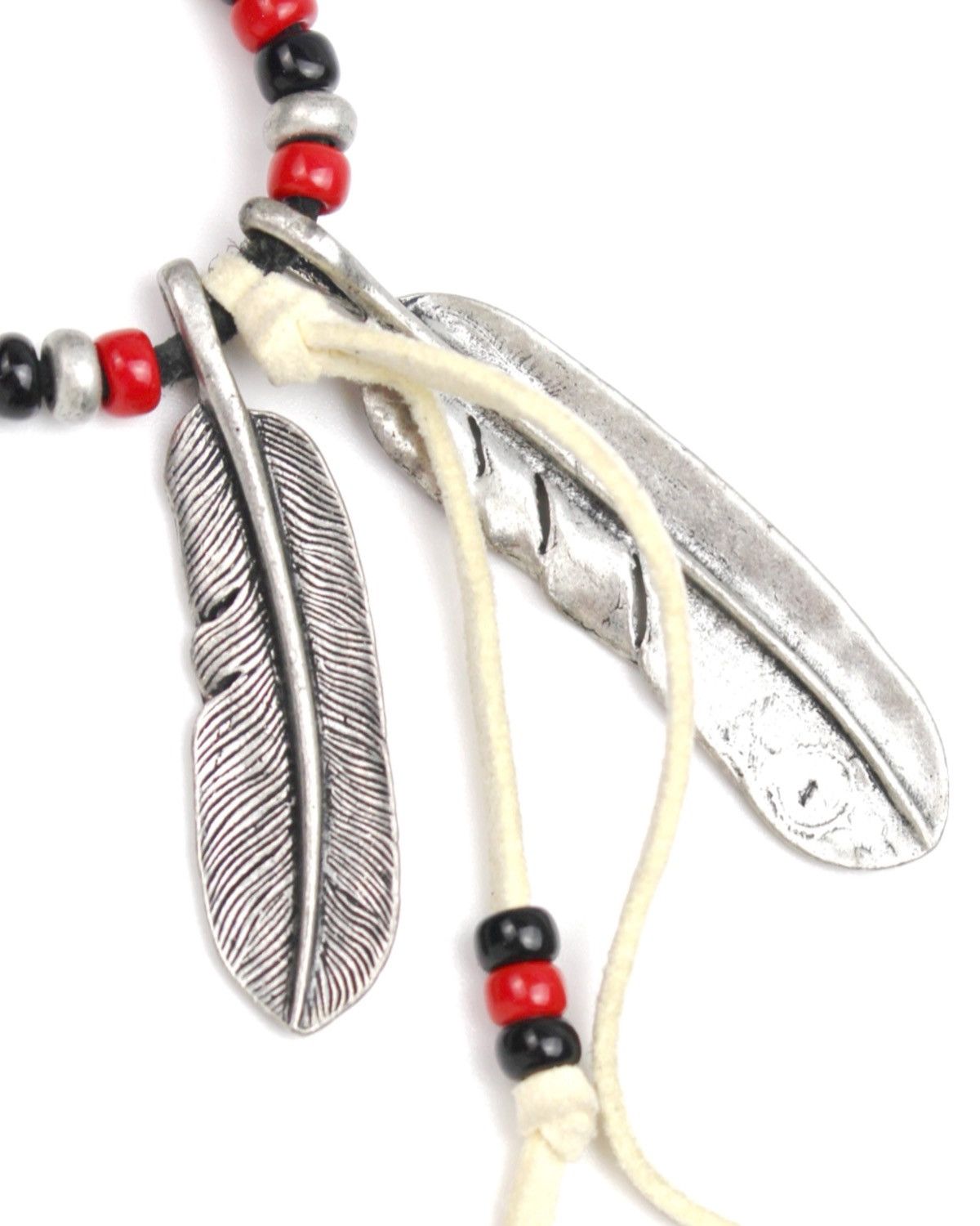 Vintage 2000S NATIVE AMERICAN STYLE SILVER FEATHER PENDANT NECKLACE Size ONE SIZE - 5 Thumbnail