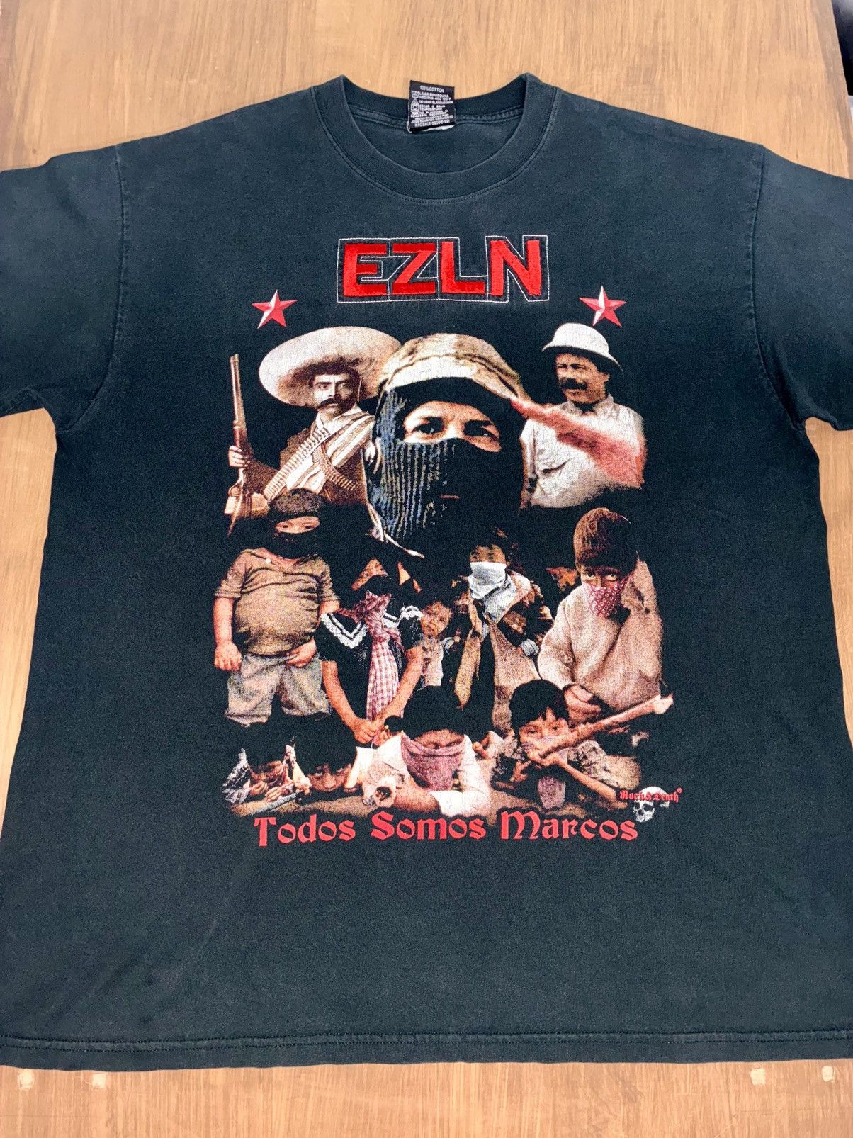 Vintage EZLN 1990’s Rock & Death T-shirt black Size US L / EU 52-54 / 3 - 1 Thumbnail