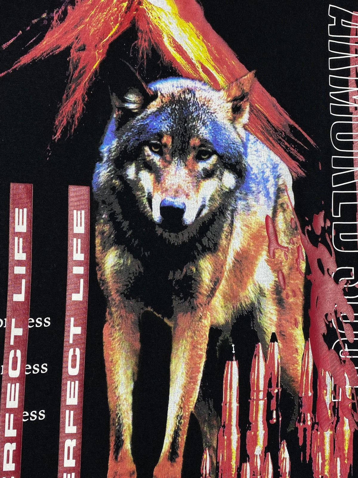 Marcelo Burlon Marcelo Burlon Milano Wolf Print Black Short Sleeve T-shirt Size US S / EU 44-46 / 1 - 5 Thumbnail