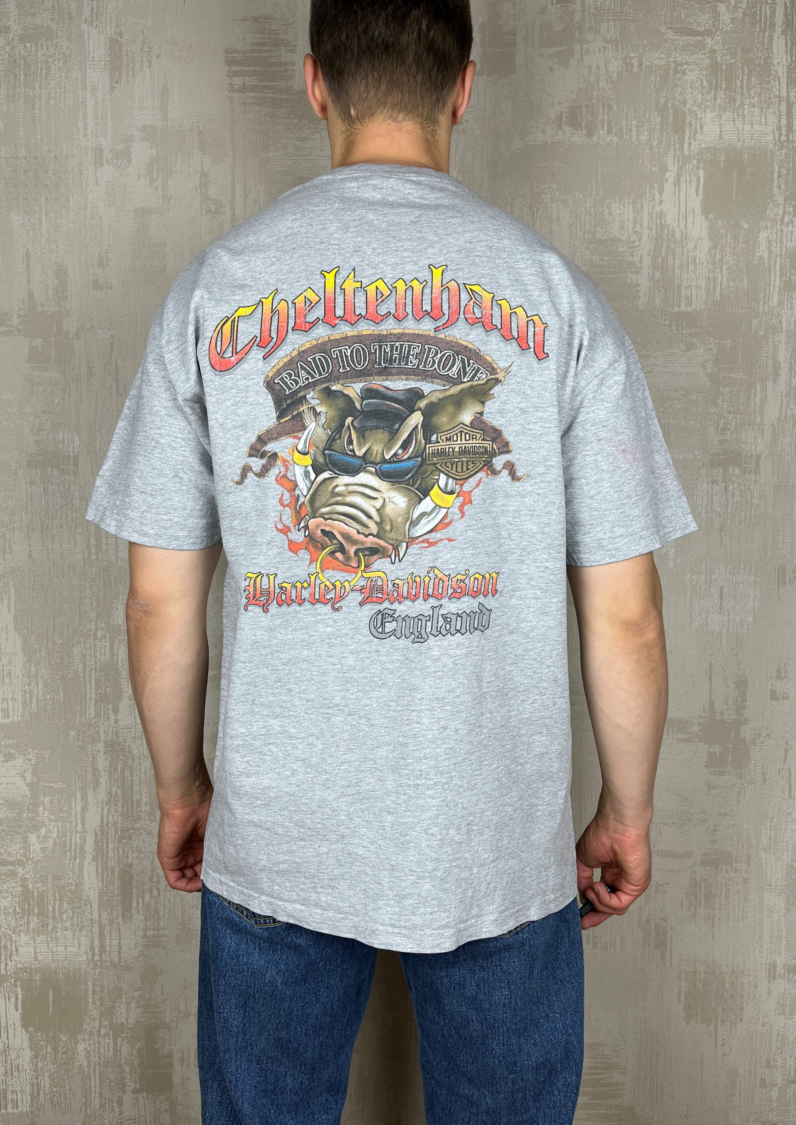 Harley Davidson Harley-Davidson 2010 Loyal to One Cheltenham England T-shirt Size US XL / EU 56 / 4 - 2 Thumbnail
