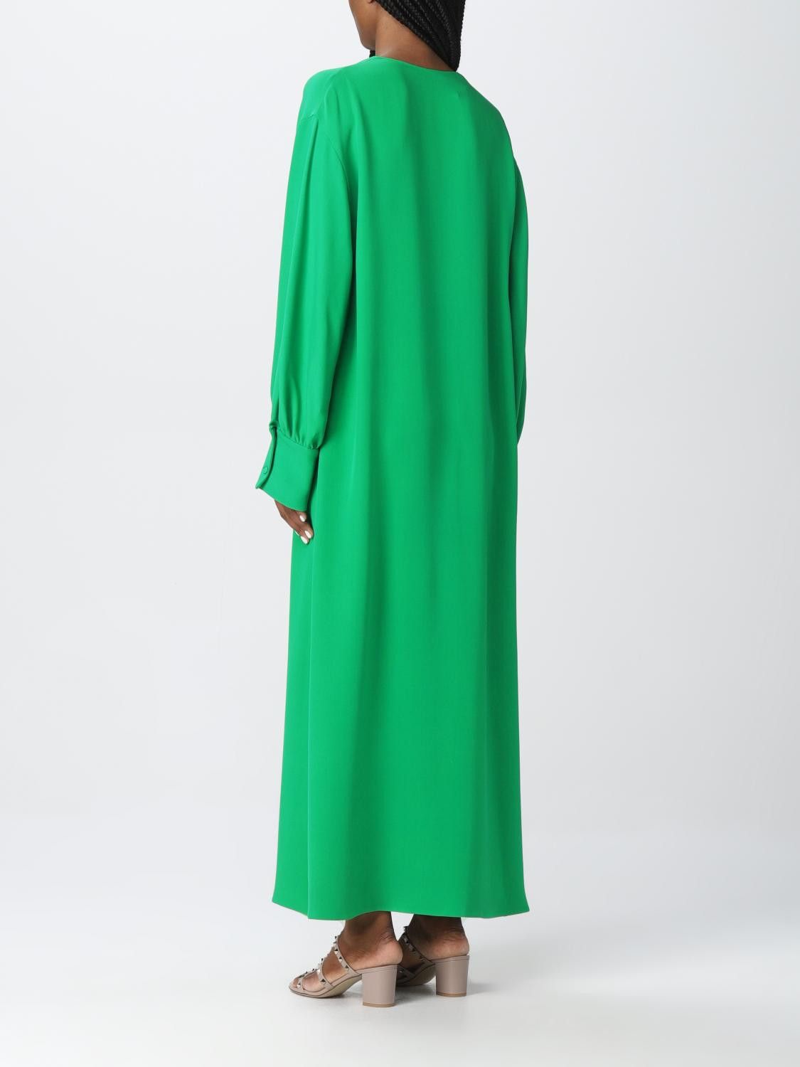 Valentino o1y0226 Maxi Dress in Green Size M / US 6-8 / IT 42-44 - 2 Thumbnail