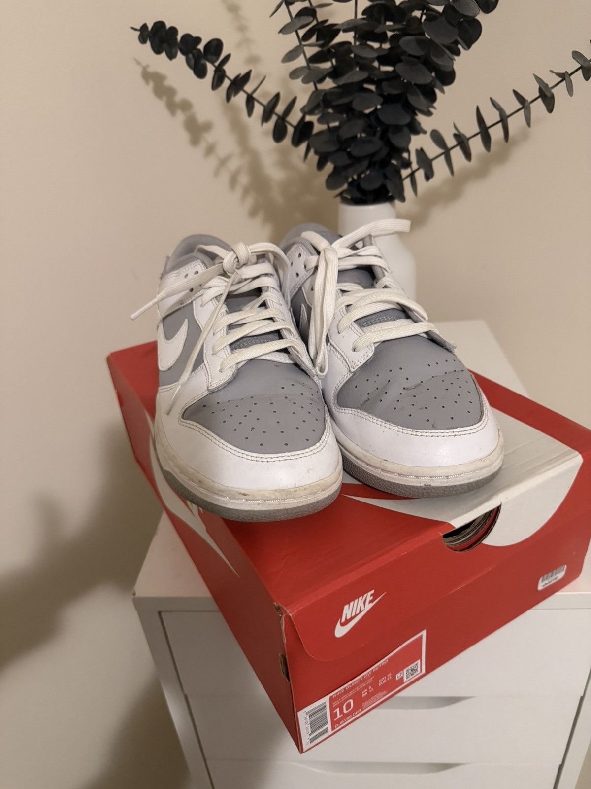 Nike Nike Dunk Wolf Grey / White sneakers Size US 10 / EU 43 - 5 Thumbnail